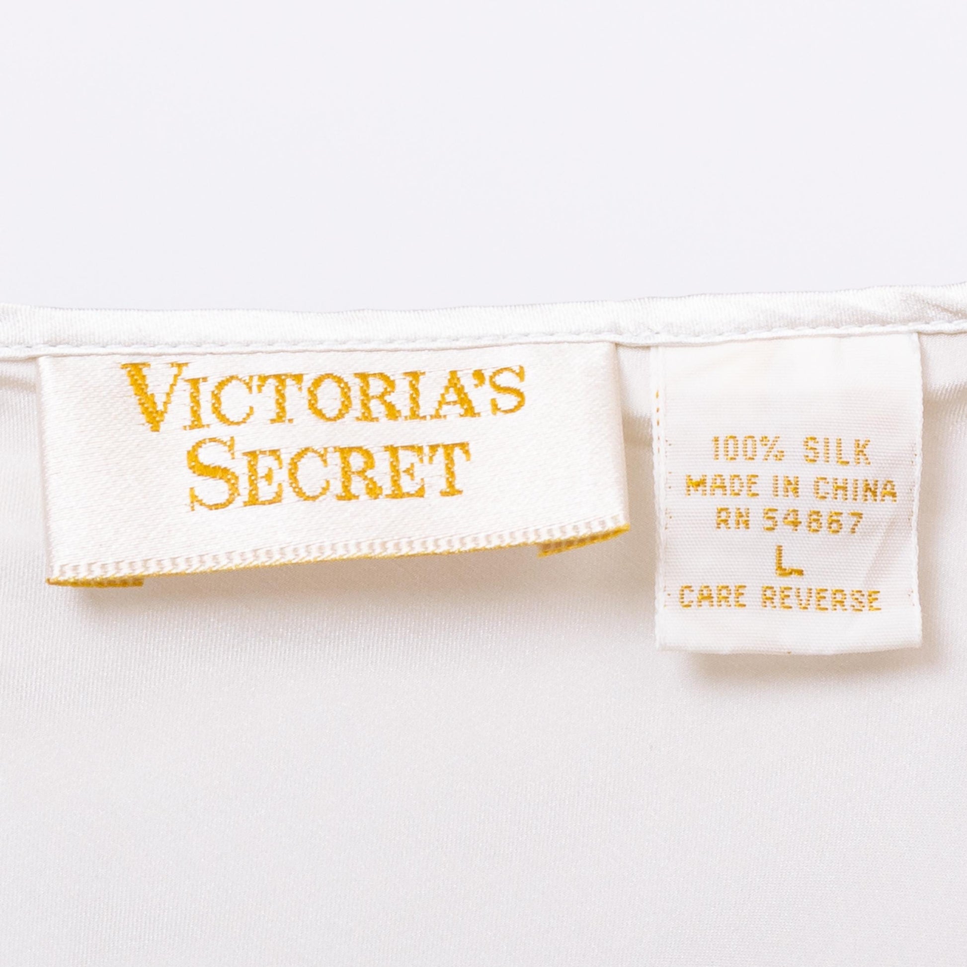 Vintage 90s Victoria's Secret Silver Silk Slip Dress - Large | Spaghetti Strap Lingerie Mini Satin Chemise Nightie