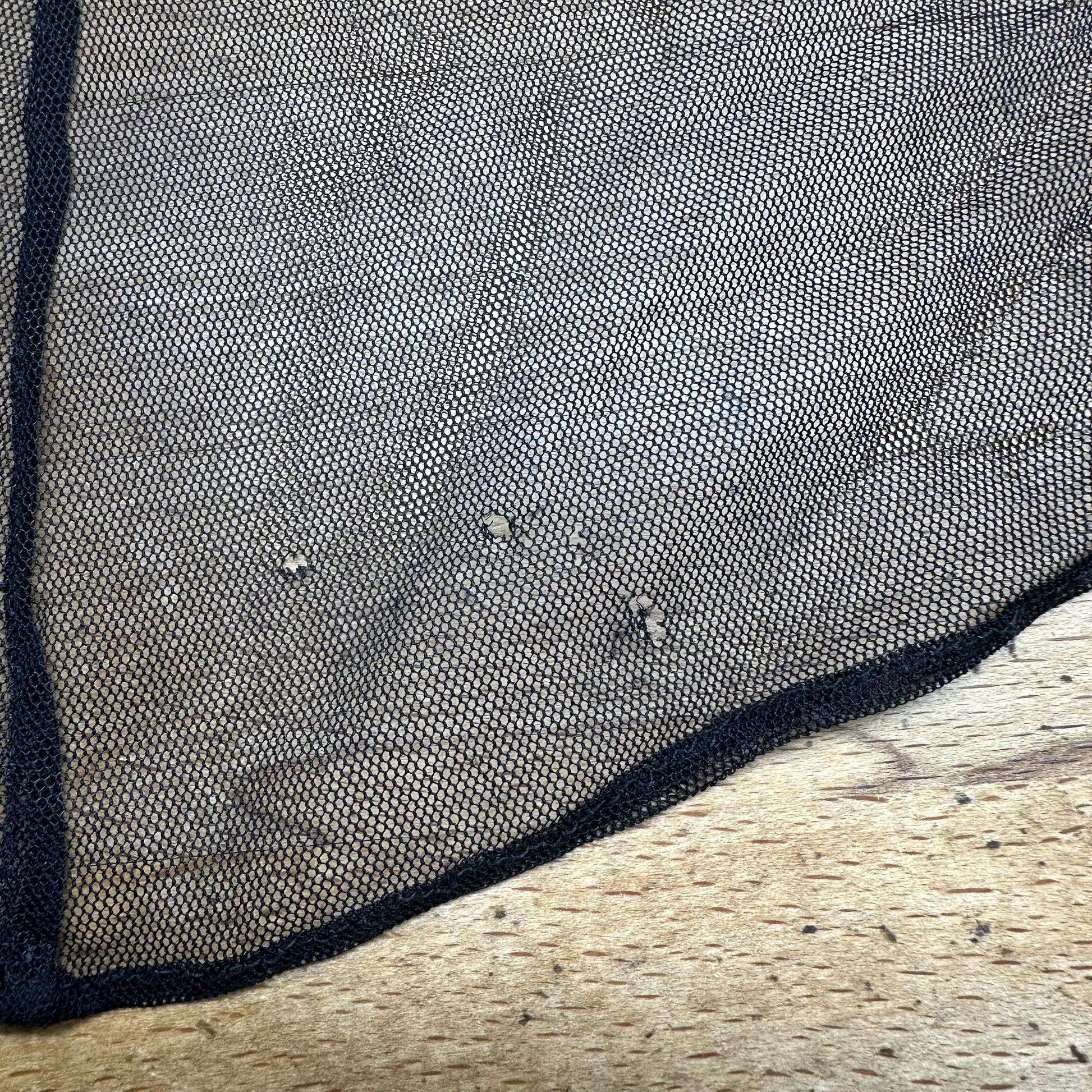 Vintage 90s Cache Black Beaded Deco Evening Gown - Small | Gothic Formal Mesh Bodycon Halter Maxi Dress