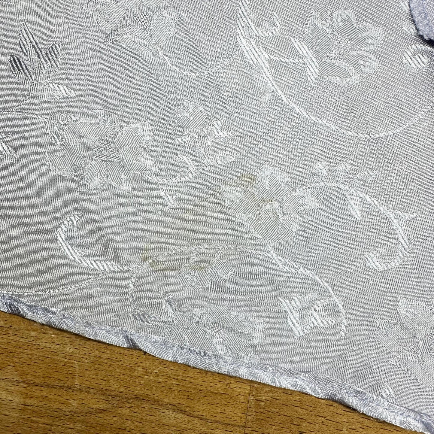 Vintage 90s Pastel Lavender Jacquard Low Back Bias Cut Gown - Small, Size 4 | A Line Formal High Low Hem Evening Maxi Dress