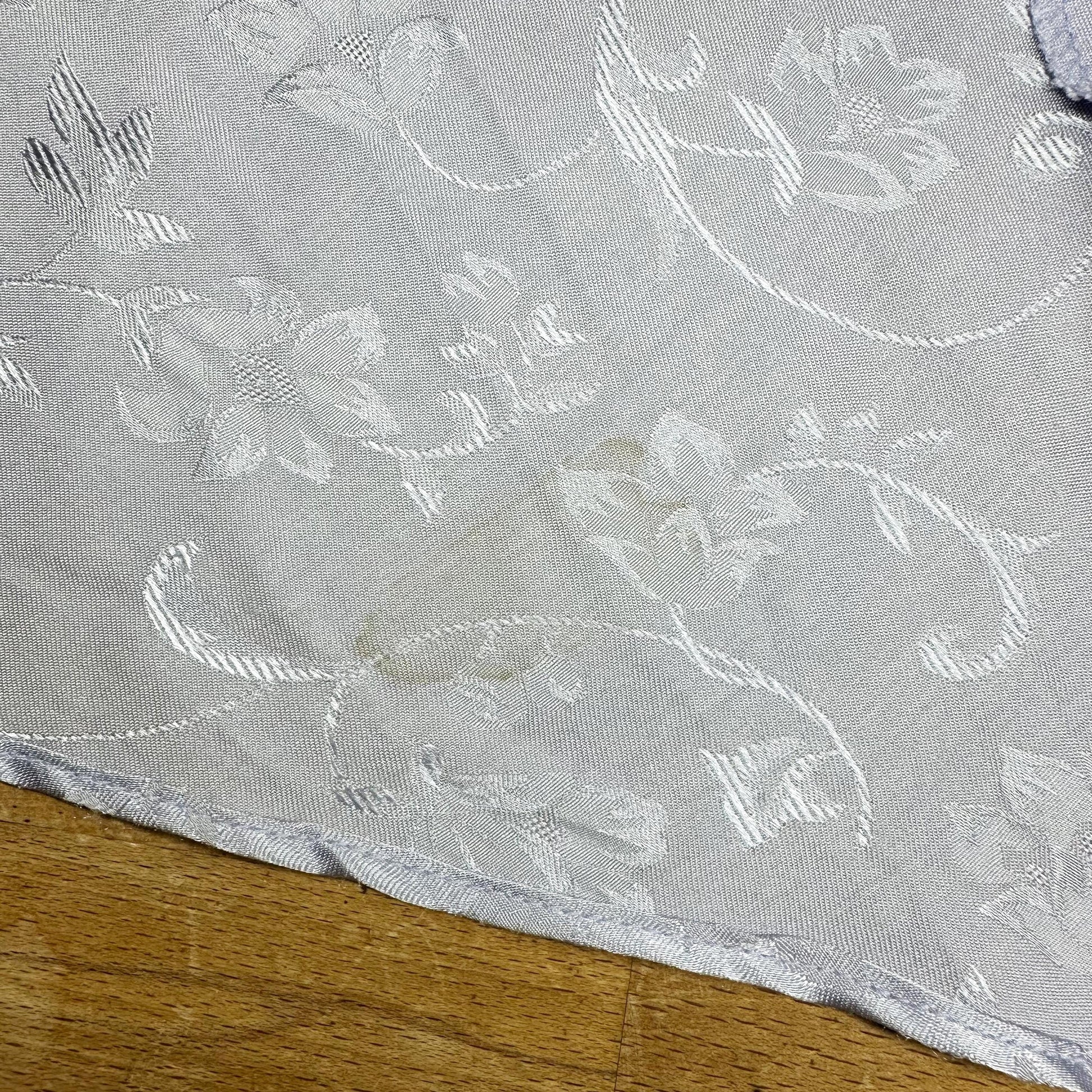 Vintage 90s Pastel Lavender Jacquard Low Back Bias Cut Gown - Small, Size 4 | A Line Formal High Low Hem Evening Maxi Dress