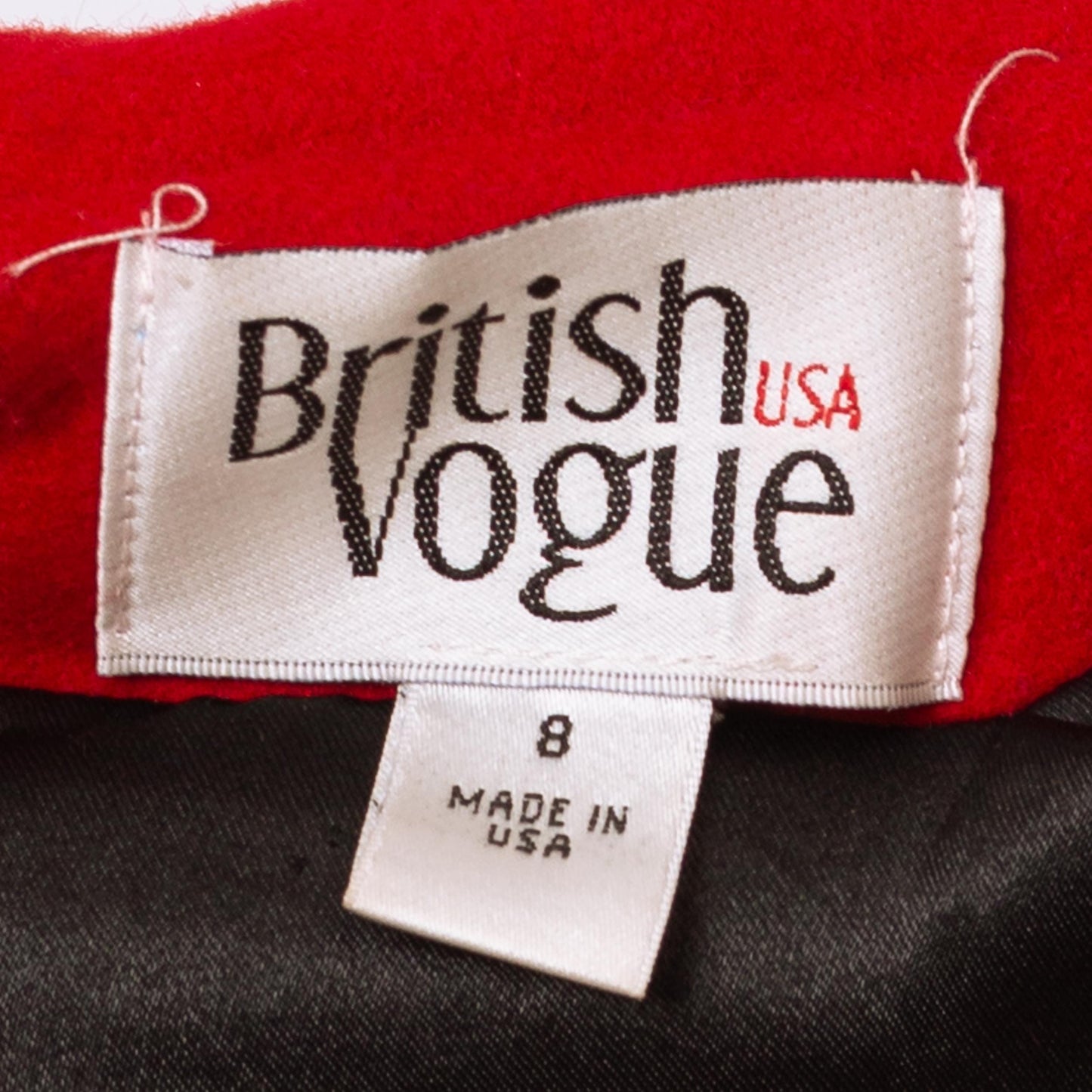 Vintage 90s Red & Black Mini Hooded Princess Coat - Extra Small | Wool Faux Fur Retro Mod Winter Swing Jacket