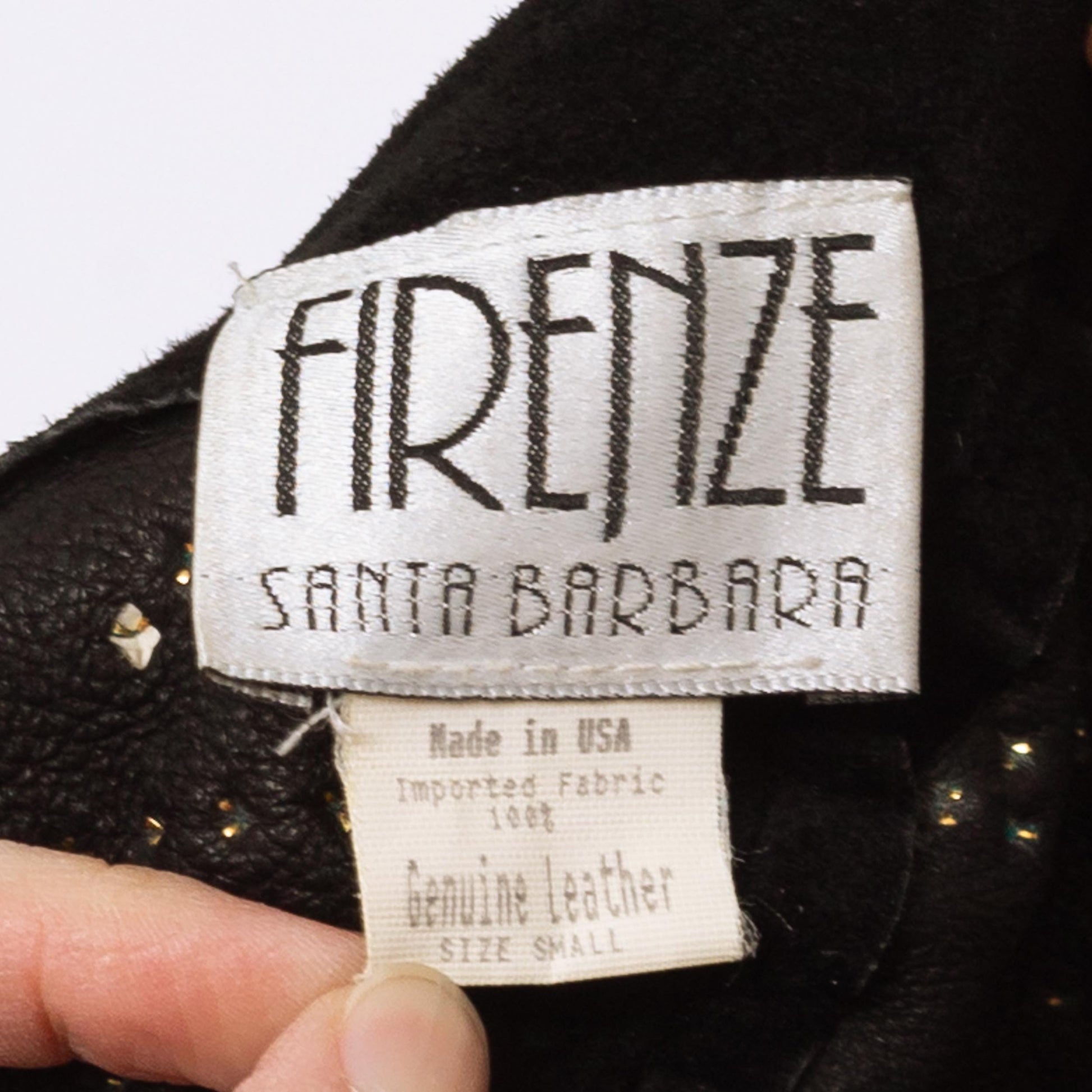 Vintage 80s Black Suede Studded Mini Dress - Extra Small | Firenze Santa Barbara Sexy Strappy Back Leather Party Dress