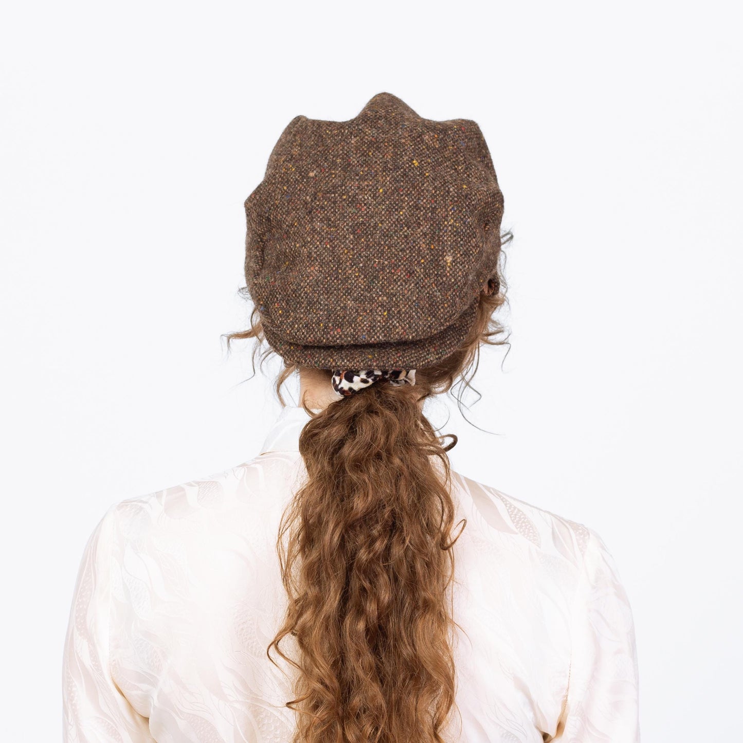 Vintage 70s 80s Hanna Hats of Donegal Irish Tweed Earflap Cap - Large | Newsboy Flat Cabbie Hat