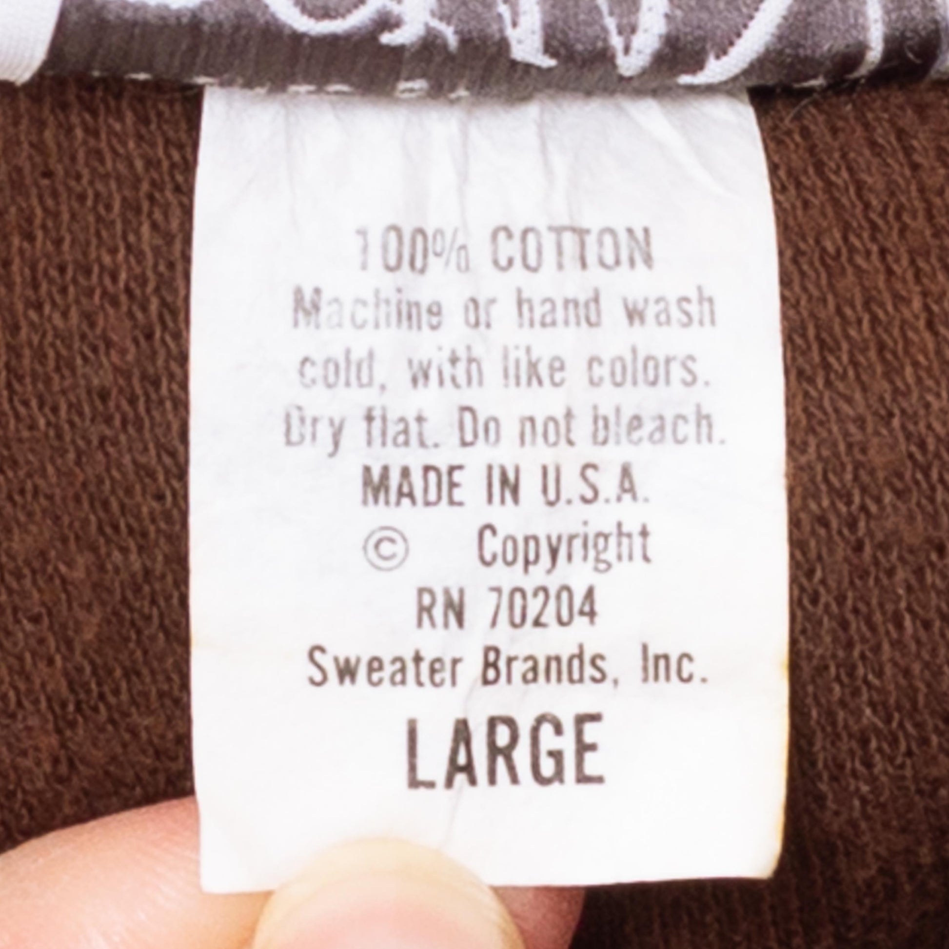 Vintage 90s Does 50s Faux Fur Collar Cropped Sweater - Large | Retro Brown Cotton Knit Button Up Cardigan