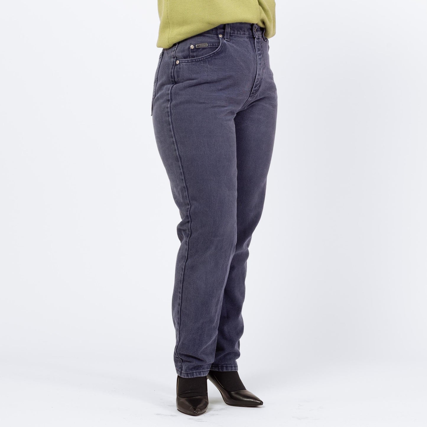 Vintage 90s Lee Dark Indigo High Waisted Jeans - Medium, 29" Waist | Denim Slim Straight Leg Mom Jeans