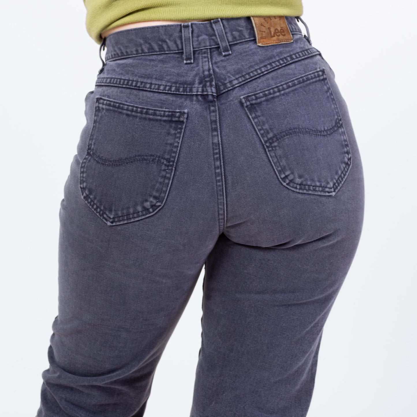 Vintage 90s Lee Dark Indigo High Waisted Jeans - Medium, 29" Waist | Denim Slim Straight Leg Mom Jeans