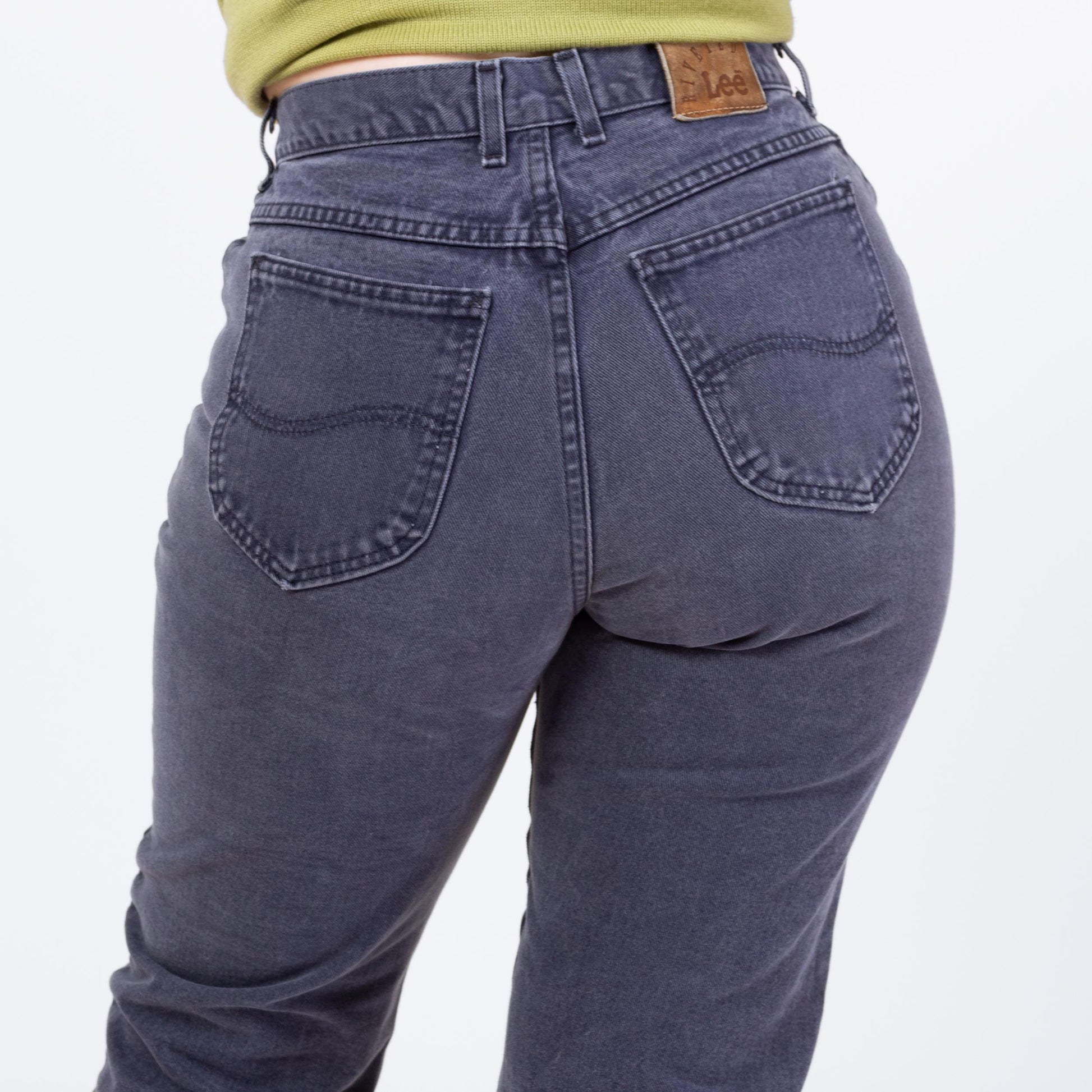 Vintage 90s Lee Dark Indigo High Waisted Jeans - Medium, 29" Waist | Denim Slim Straight Leg Mom Jeans