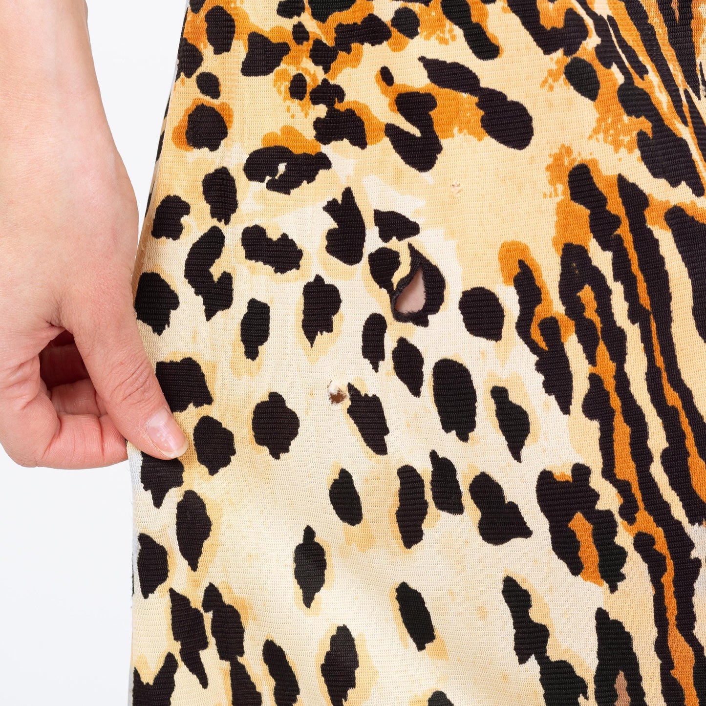 Vintage 60s 70s Animal Print Palazzo Jumpsuit - Medium | Black & Brown Leopard Print Sleeveless Disco Pantsuit