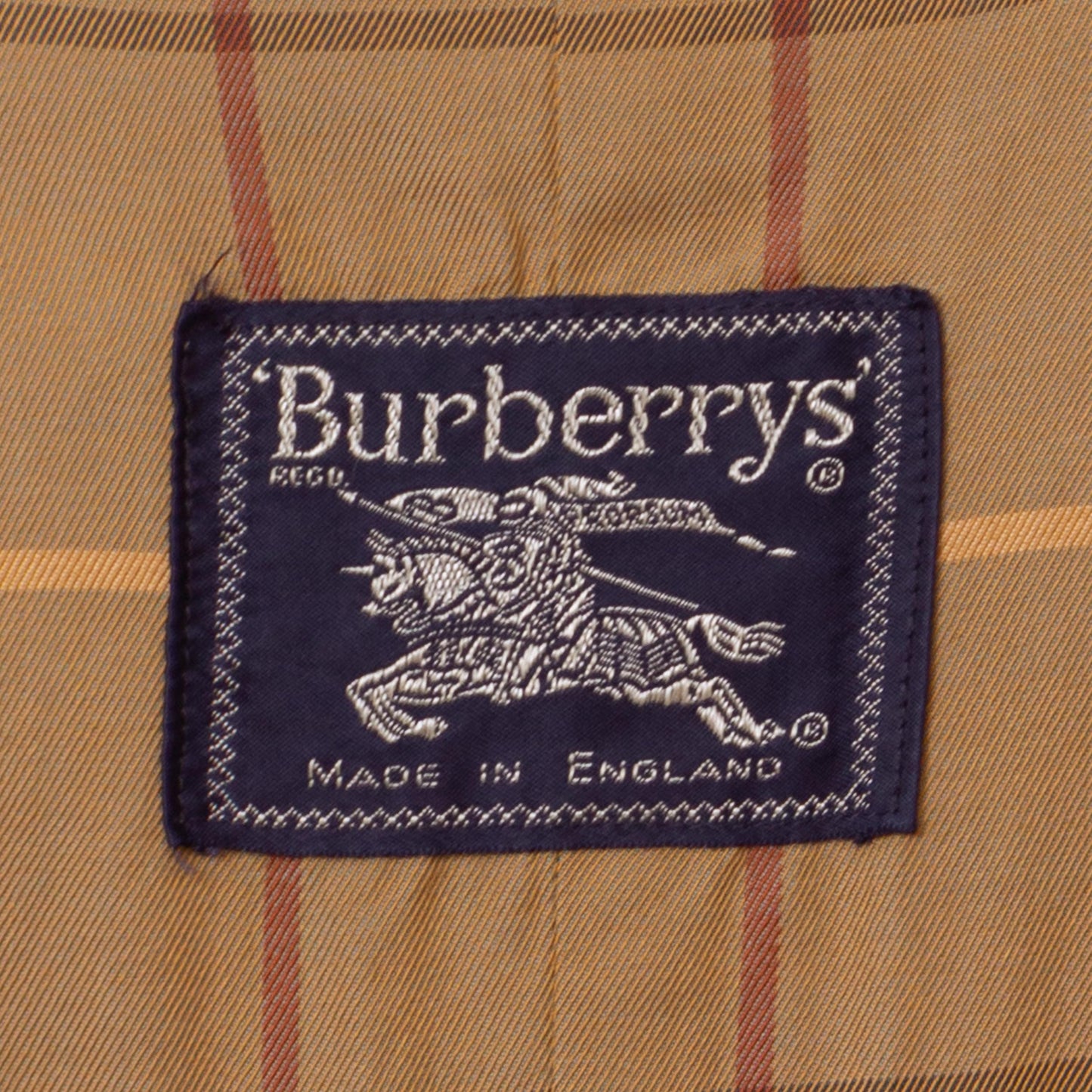 Vintage 90s Burberry Tan Belted Trench Coat - Medium to Large | Designer Plaid Lined Single Breasted Button Up Long Lightweight Jacket