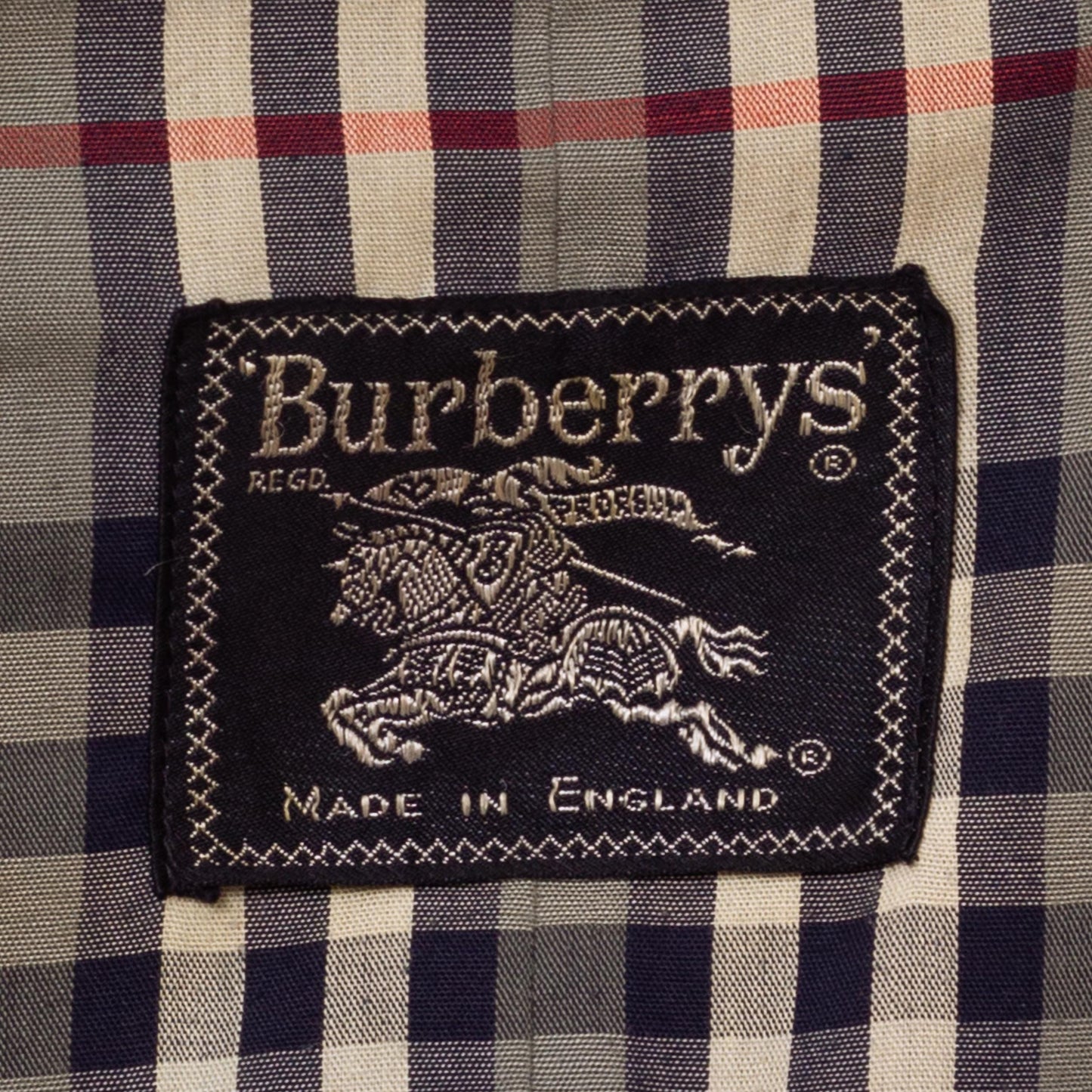 Vintage 90s Burberry Navy Blue Short Belted Trench Coat - Small to Medium | Designer Plaid Lined Double Breasted Lightweight Jacket