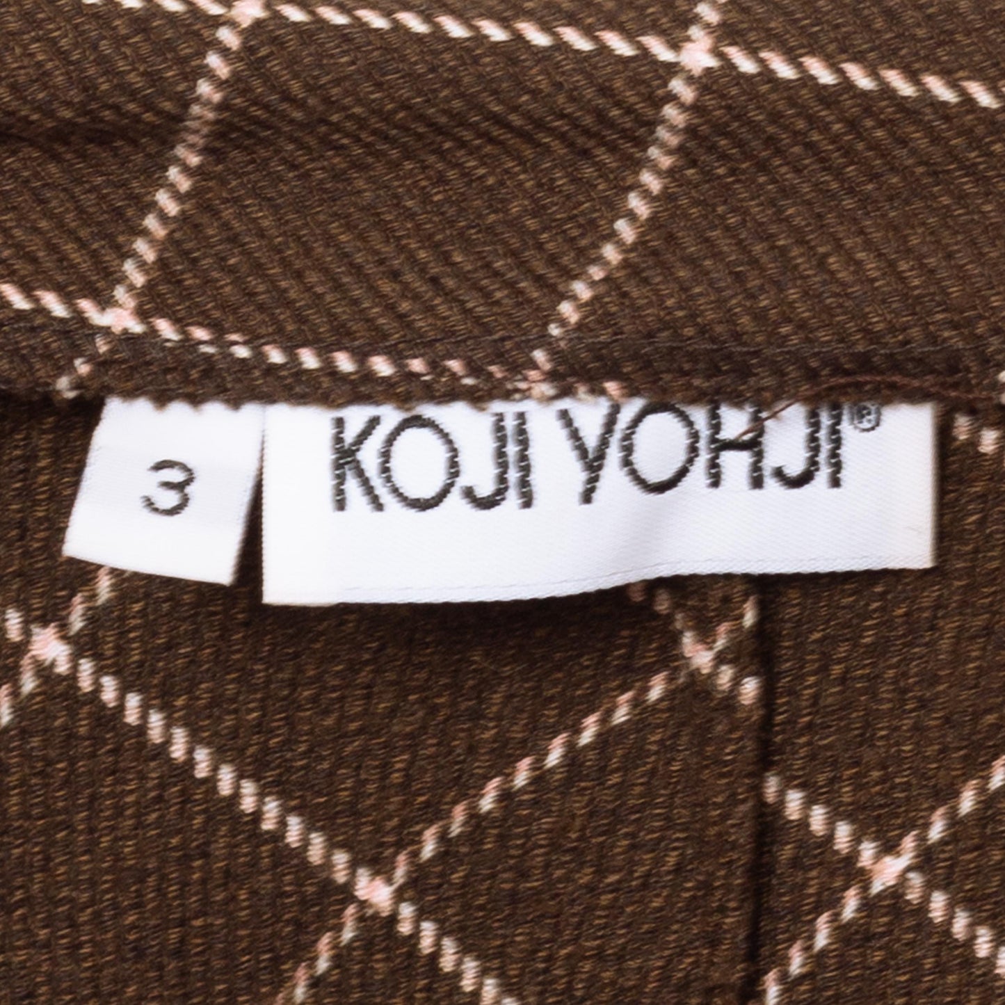 Vintage 90s Brown Windowpane Plaid A Line Midi Skirt - Small | Preppy Mid Rise Trumpet Skirt