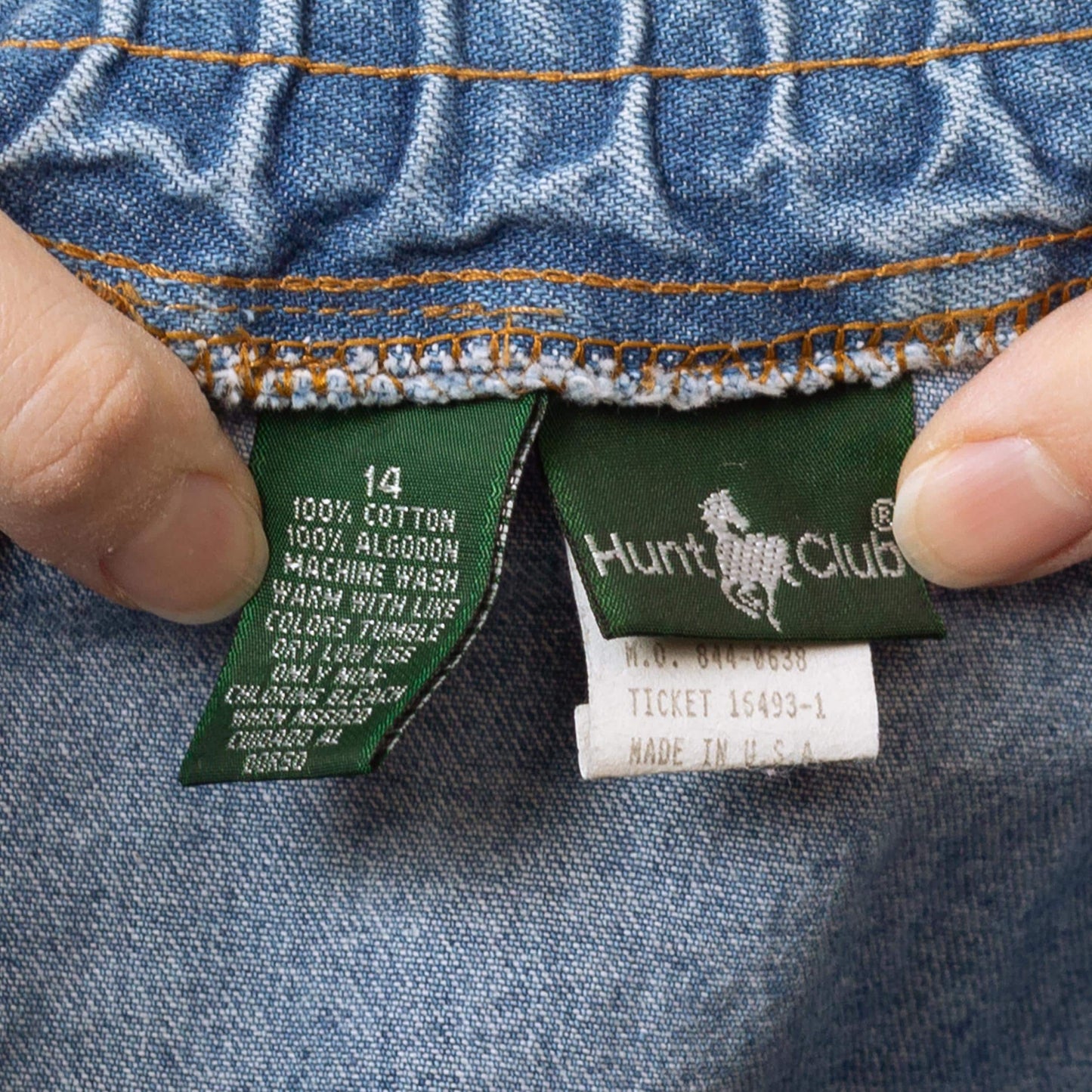 Vintage 90s Light Wash Denim Midi Skirt - Large, 30"-33" Waist | High Waisted A Line Button Front Long Skirt