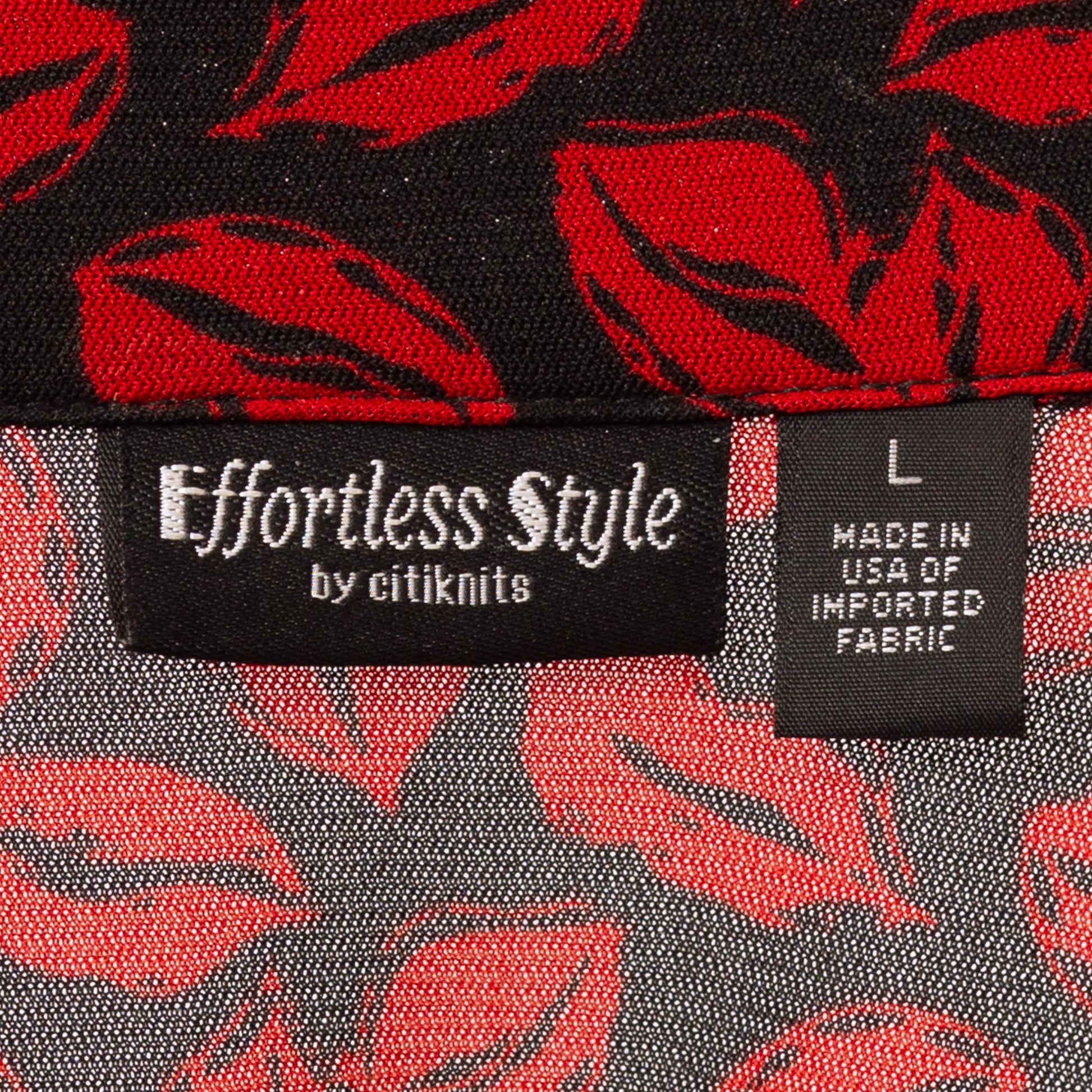 Vintage Y2K Red Lip Print Button Up Shirt - Large | Kiss Graphic Long Sleeve Top