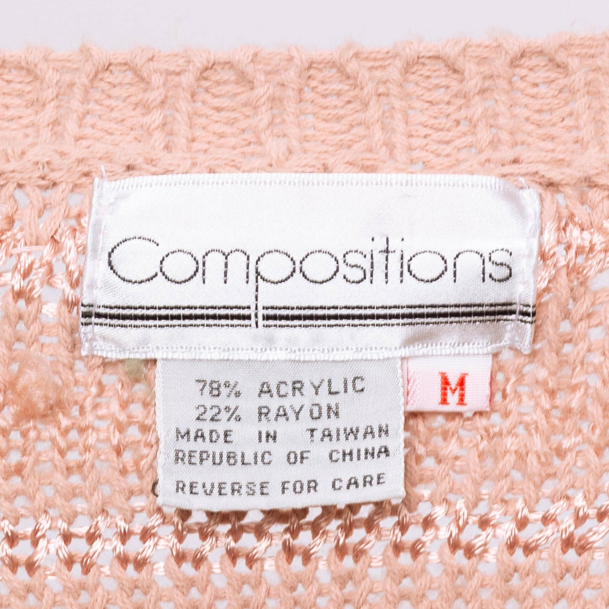 Vintage 80s Dusty Pink Knit Cap Sleeve Crop Top - Small to Medium | Open Weave Eyelet Sleeveless Sweater Vest Shirt