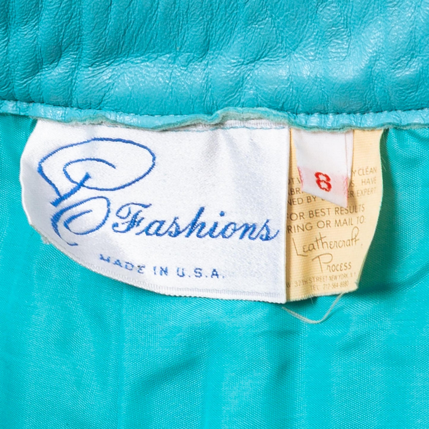 Vintage 80s Turquoise Blue Leather Suit Set - Small to Medium | Jacket & Pants Matching Two Piece Outfit