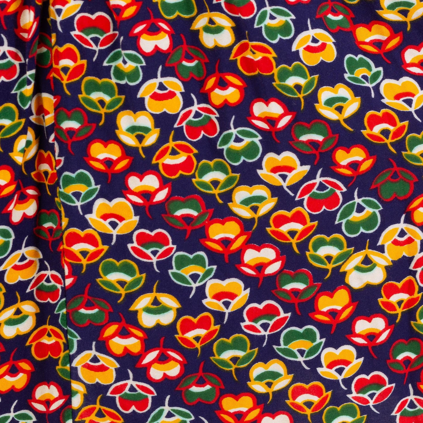 Vintage 70s Tulip Floral Mini Dress - Petite Small to Medium | Boho Long Sleeve Babydoll Dress