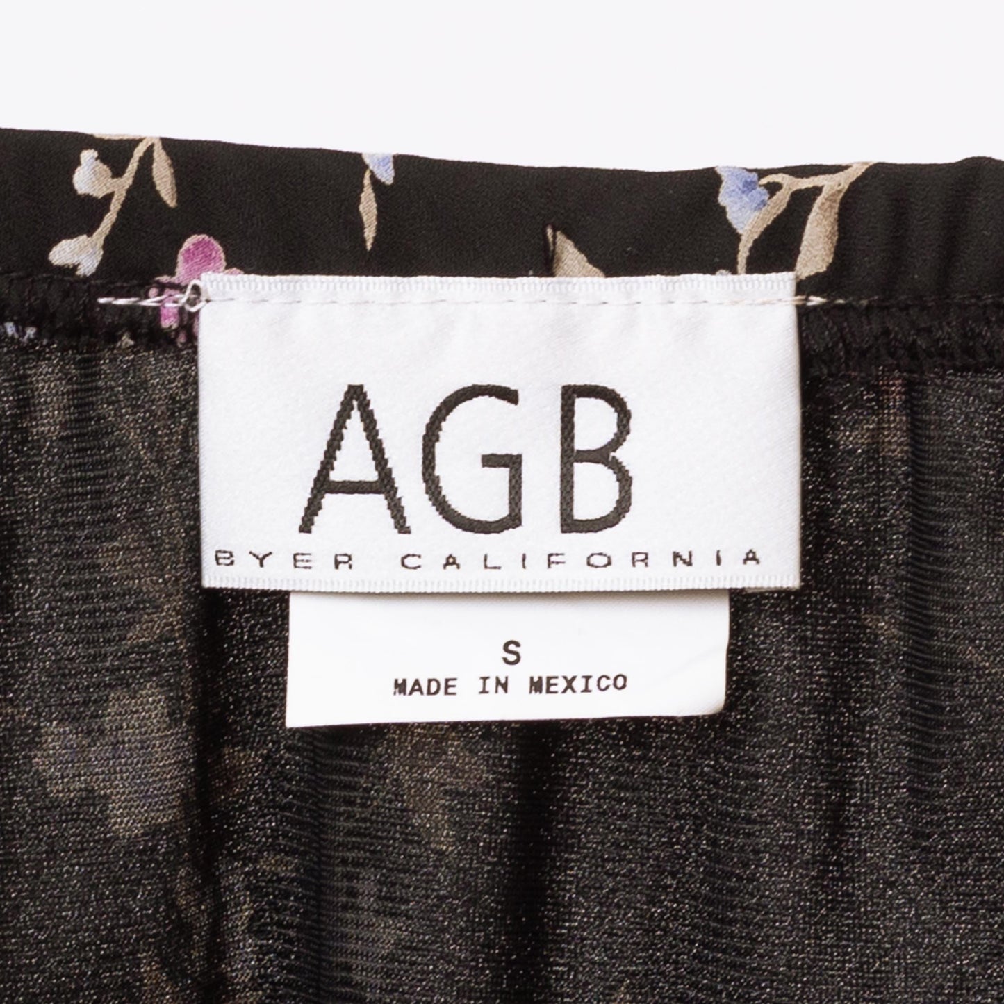 Vintage 90s Black Floral Bias Cut Mini Skirt - Small | Boho High Waisted Slip Miniskirt