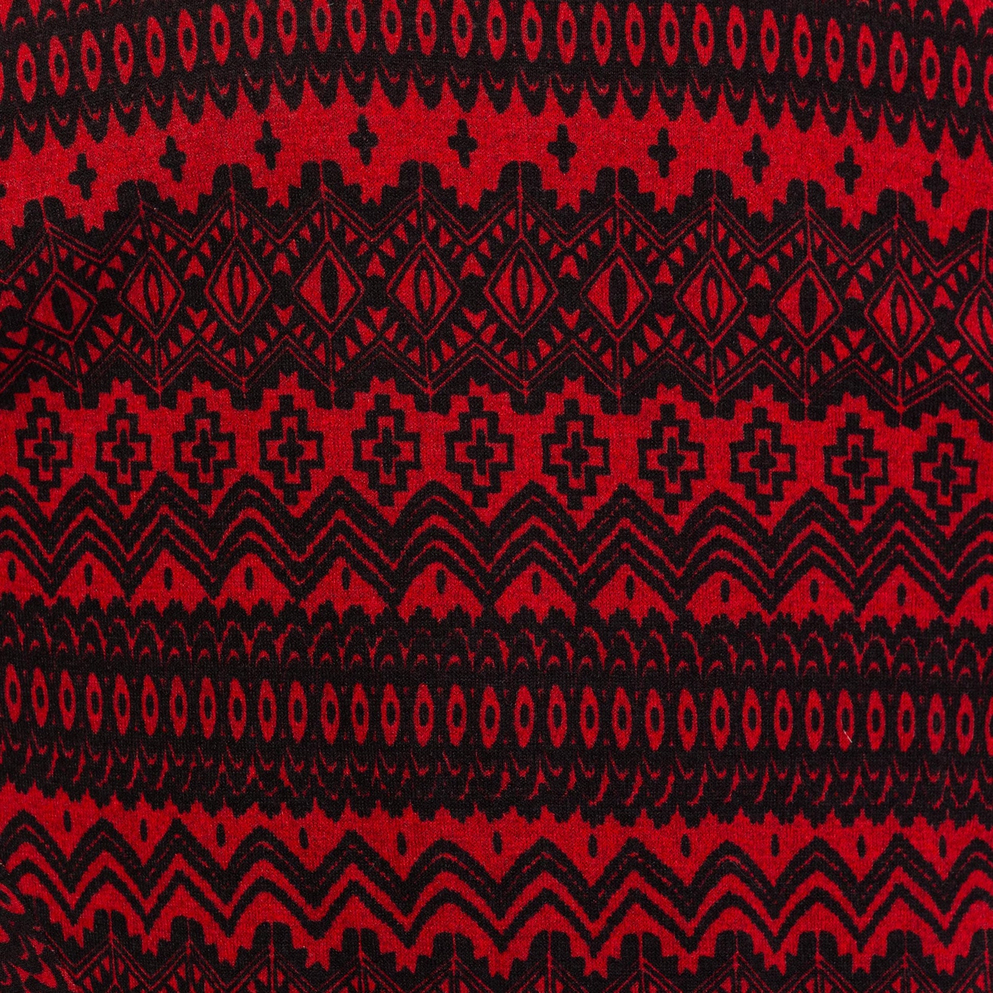 Vintage Y2K Red & Black Dolman Sleeve Cardigan - Extra Small | Open Fit Knit Jacket