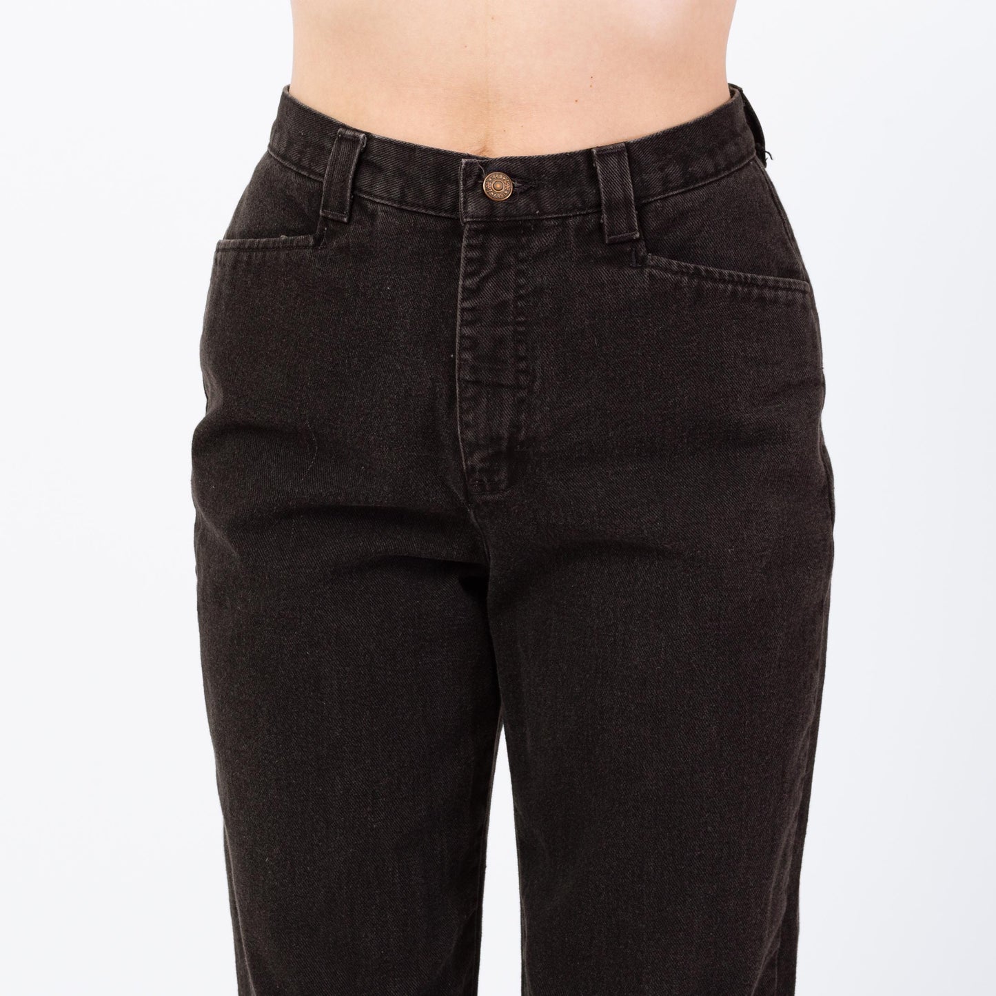 Vintage 90s Lee Black High Waisted Jeans - Medium, 28" | High Rise Denim Mom Jeans