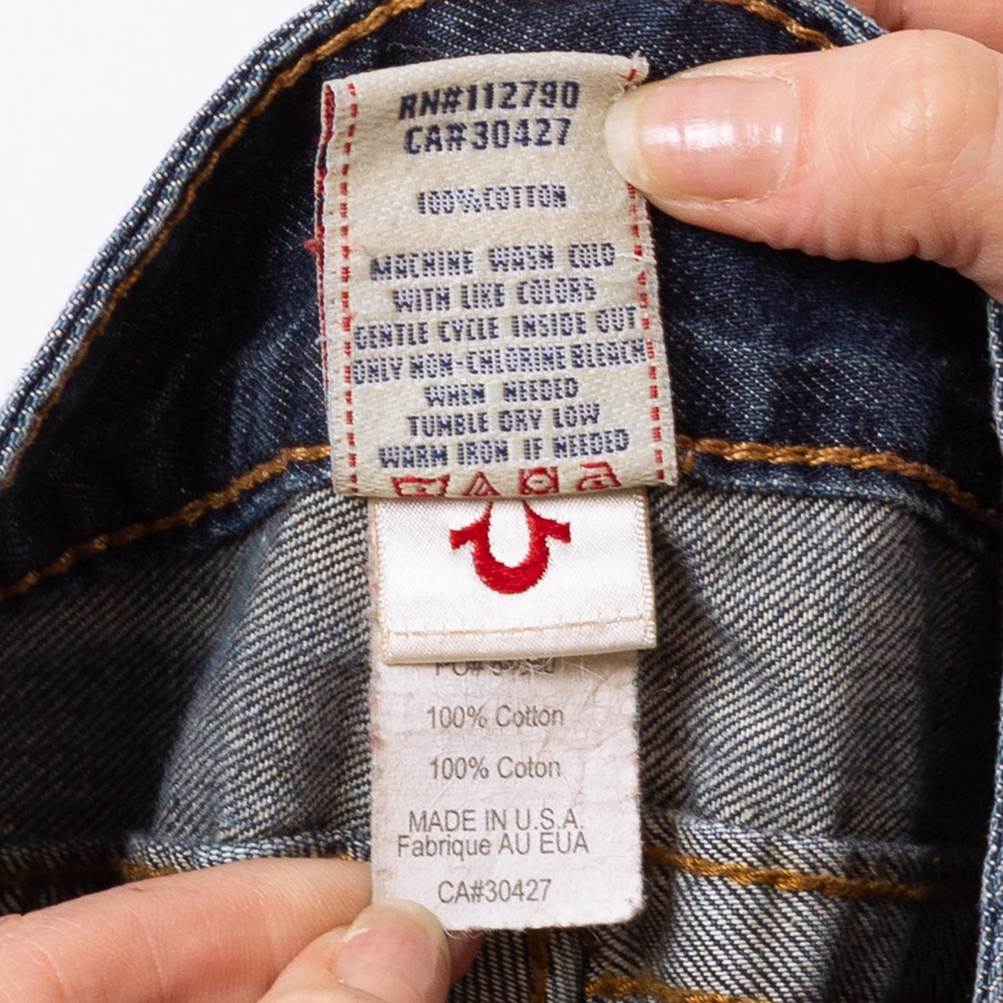 Vintage Y2K True Religion Becky Low Rise Bootcut Jeans - Medium | 2000s Dark Wash Denim