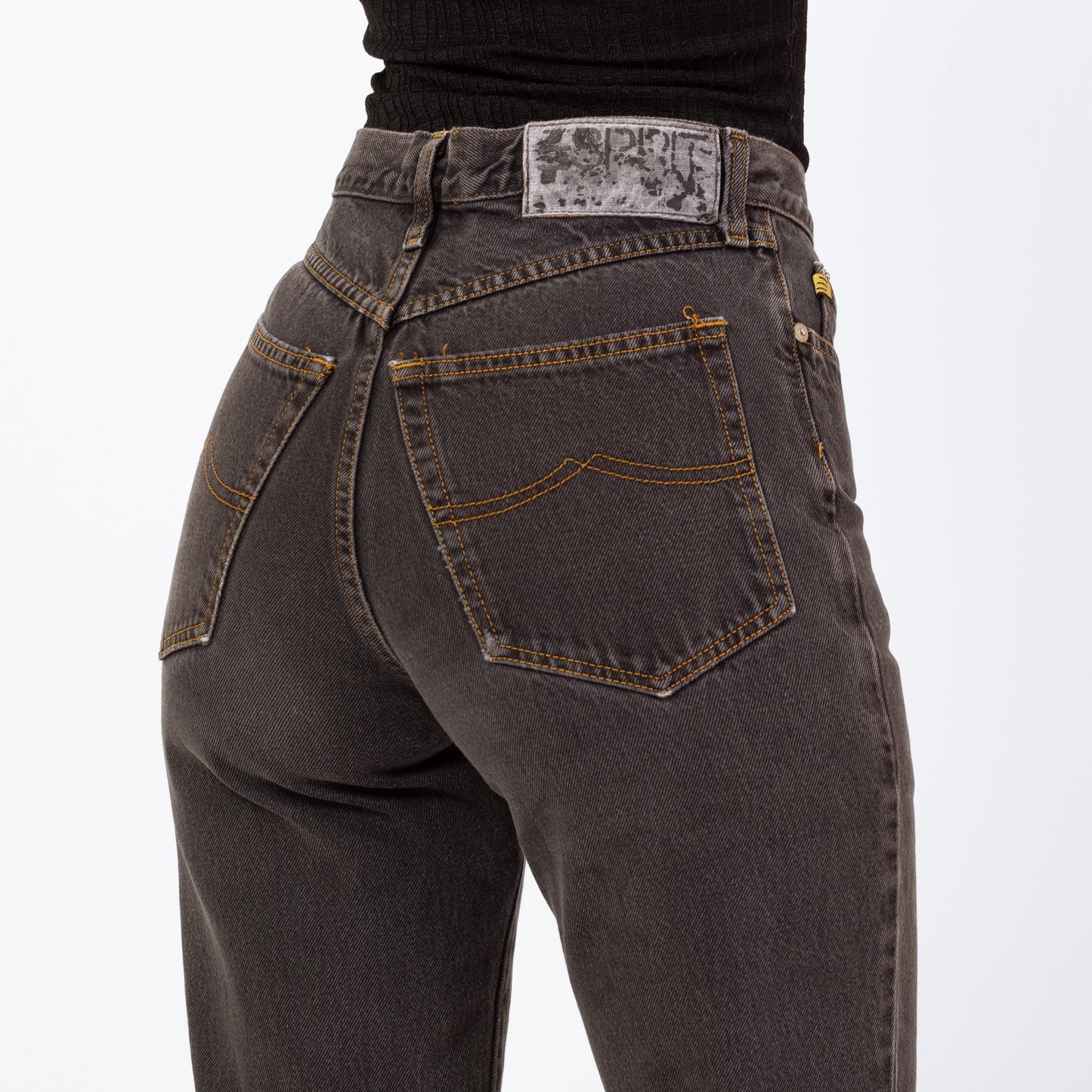 Vintage 90s Esprit Faded Black High Waisted Jeans - XS to Small, 26" | Slim Straight Leg Denim