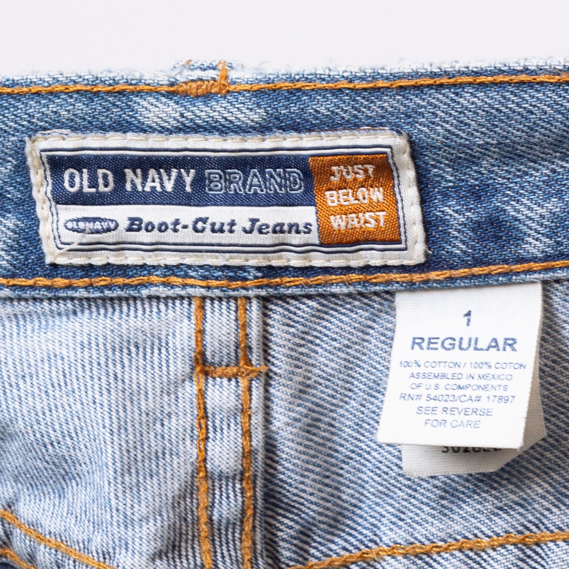 Vintage Y2K Light Wash Mid Rise Bootcut Jeans – Extra Small | 2000s Faded Denim Low Riders