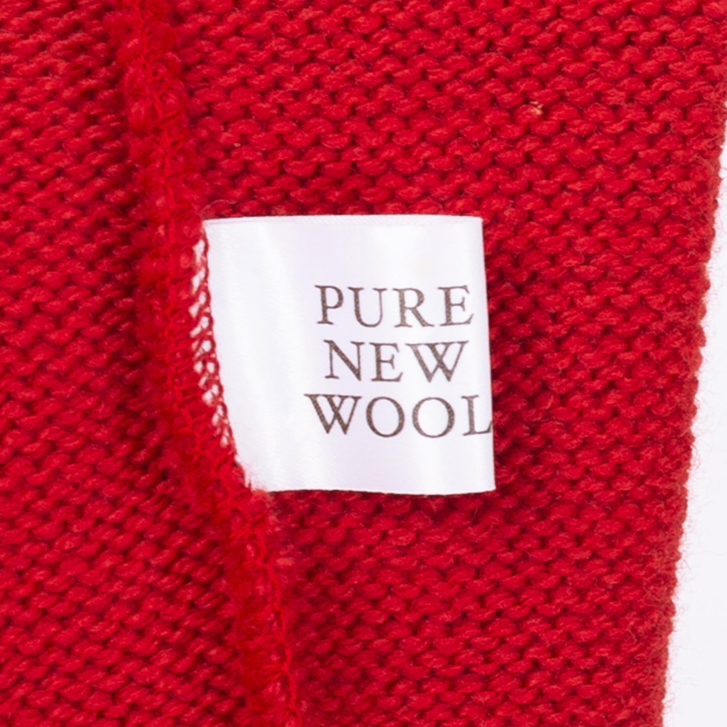 Vintage 90s Red Irish Wool Knit Long Cardigan - Medium
