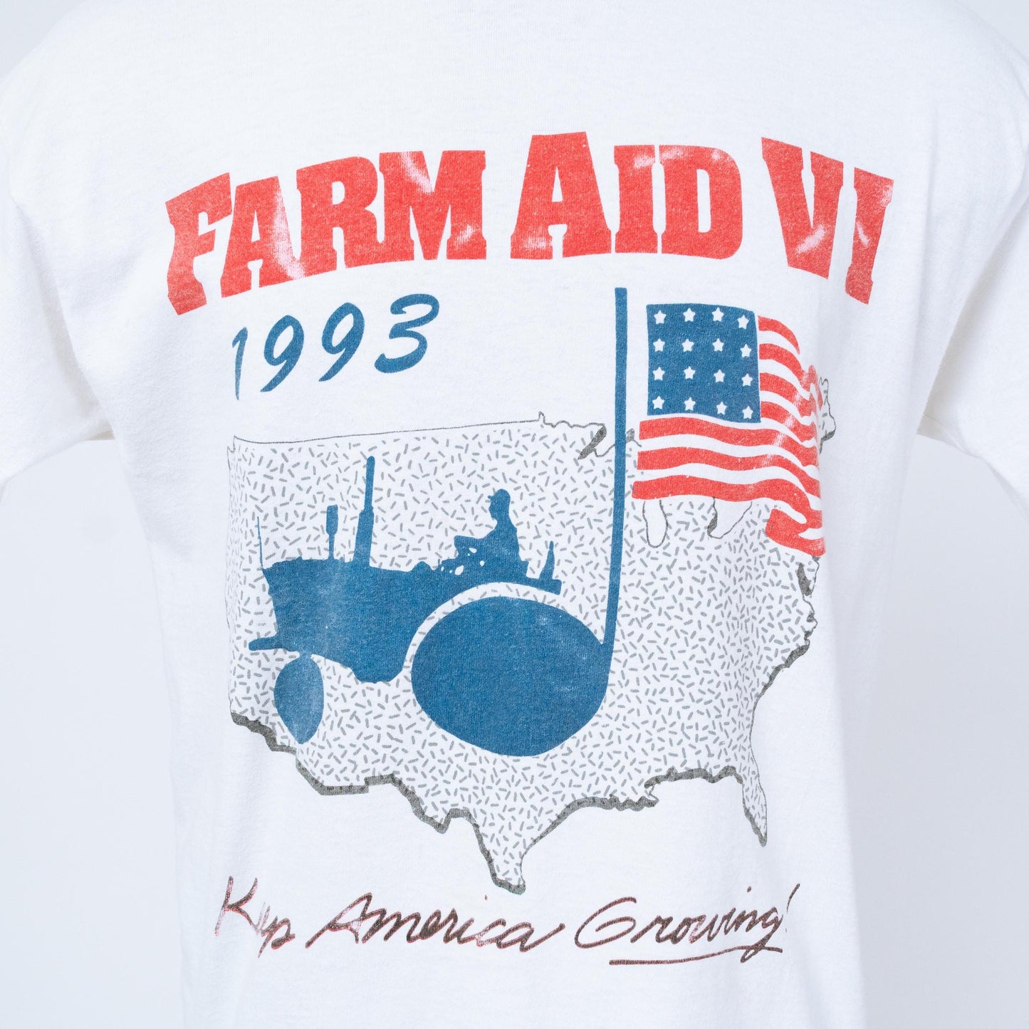 Vintage 1993 Farm Aid VI T Shirt - Large | 90s Graphic Folk Music Festival Tee