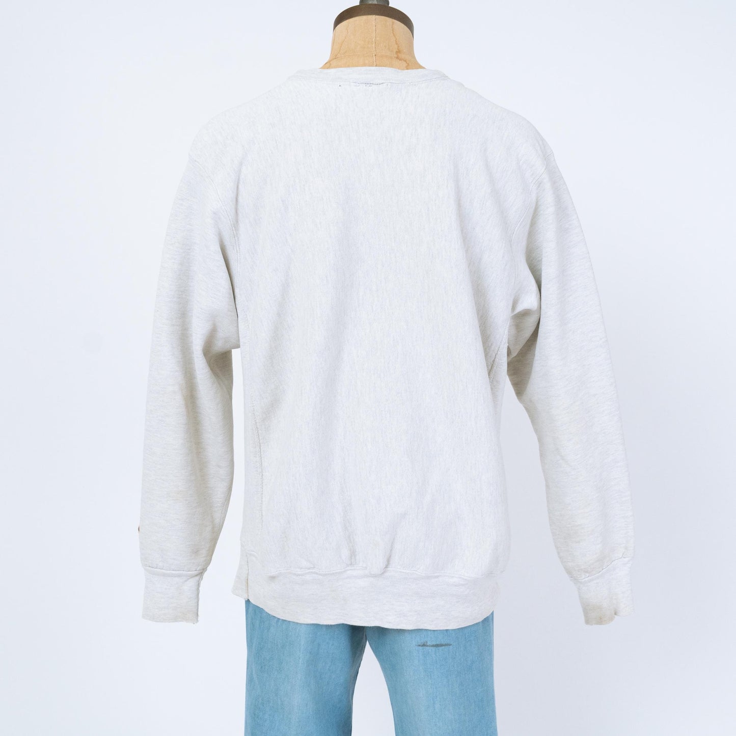 Vintage 90s UMass Athletics Sweatshirt - Extra Large | Distressed Grey Collegiate Graphic Crewneck