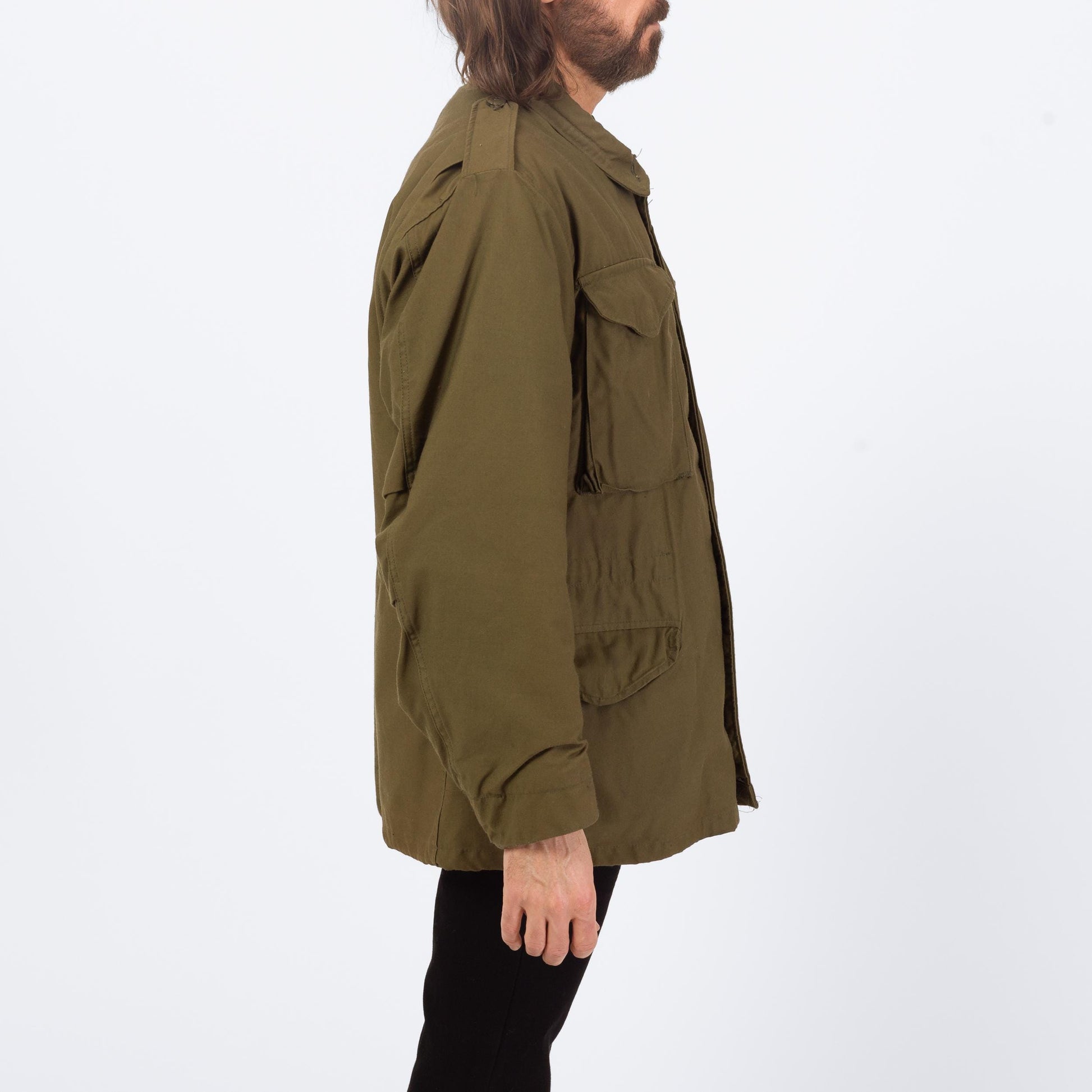 Vintage 70s M-65 US Army Cold Weather Field Jacket - Medium | Vietnam Era Military Commando Coat