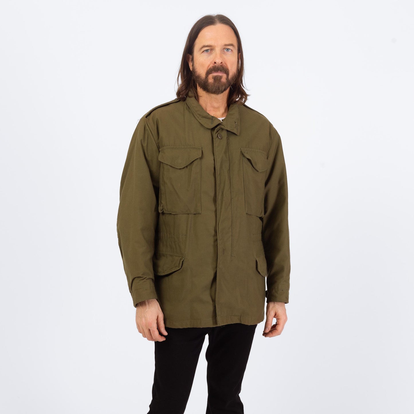 Vintage 70s M-65 US Army Cold Weather Field Jacket - Medium | Vietnam Era Military Commando Coat