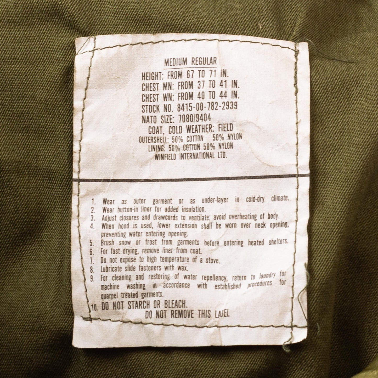 Vintage 70s M-65 US Army Cold Weather Field Jacket - Medium | Vietnam Era Military Commando Coat
