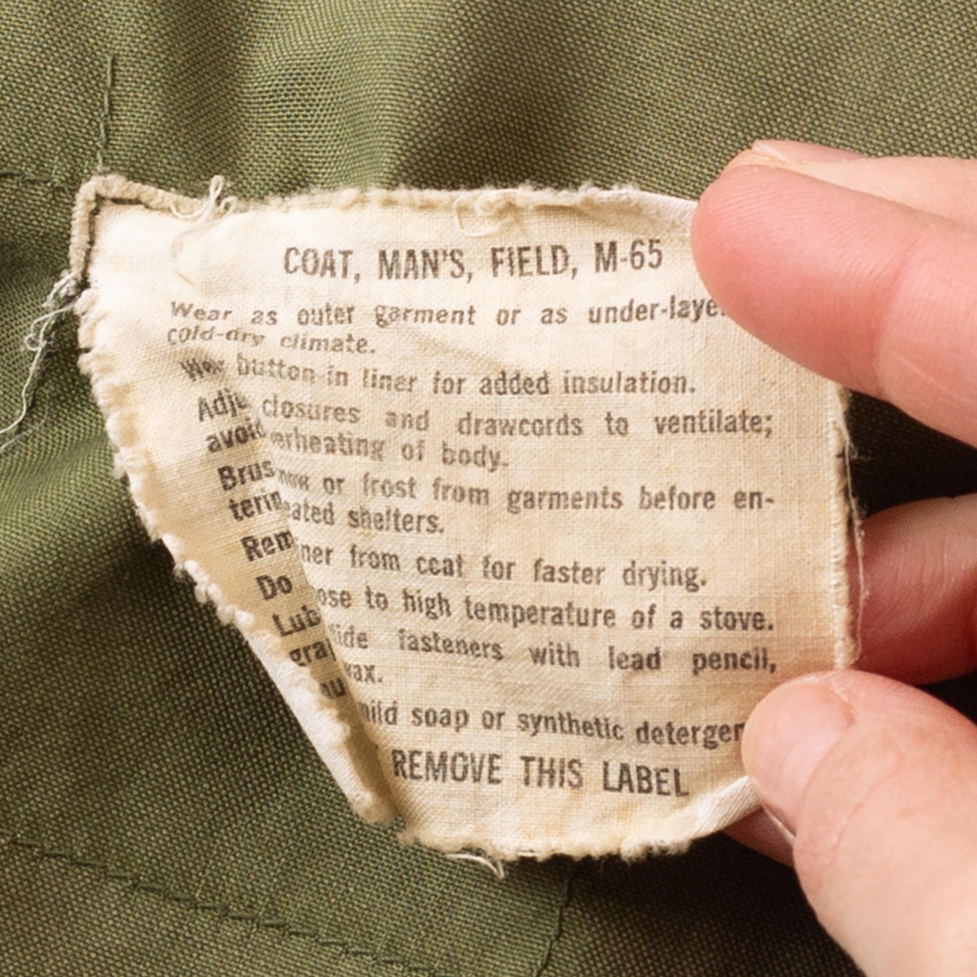 Vintage 60s M-65 US Army Field Jacket - Small | OG 107 Olive Drab Vietnam Era Military M65 Coat