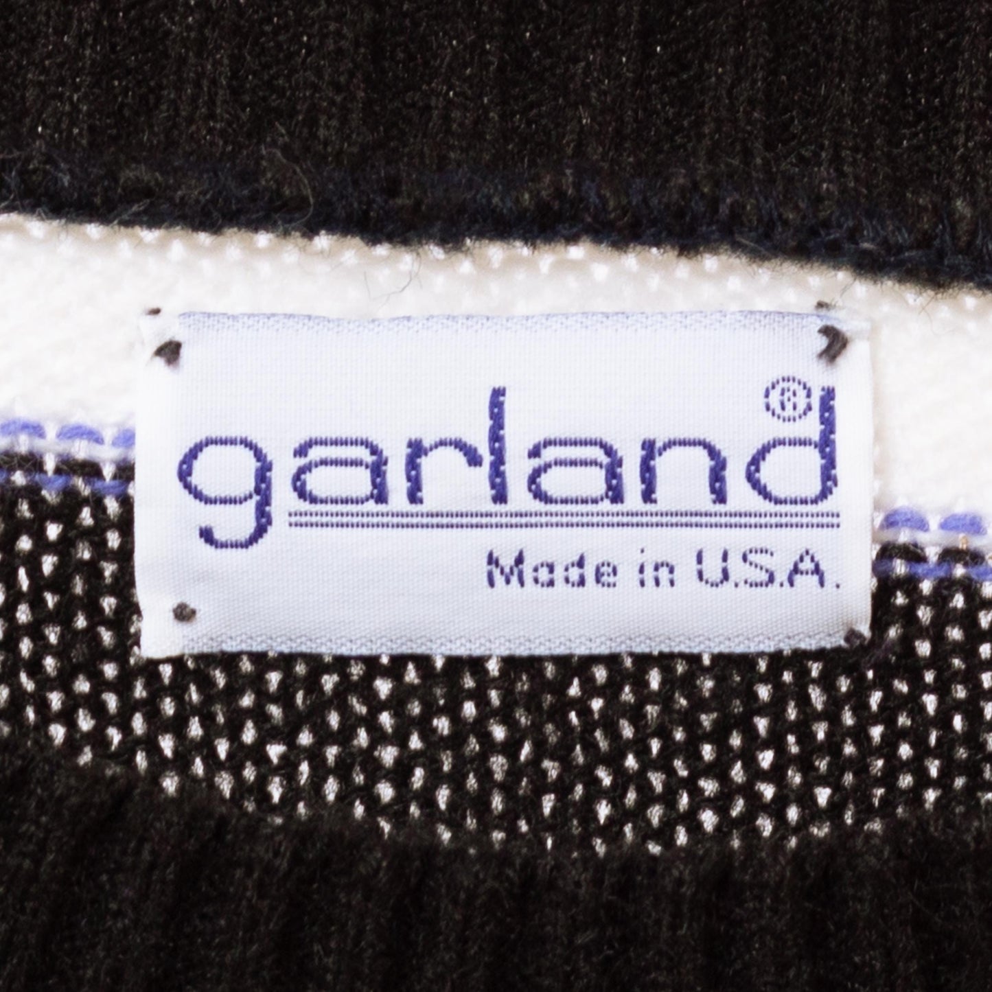 Vintage 80s Black & White Striped Cropped Sweater - Small | Punk Knit Pullover Jumper