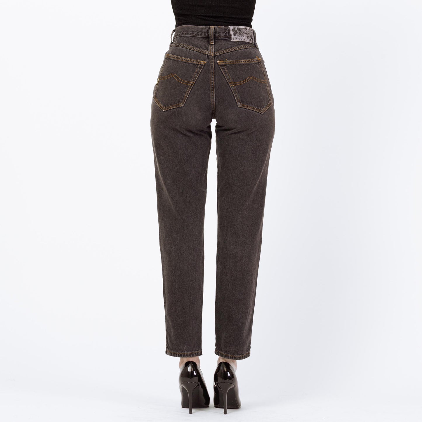 Vintage 90s Esprit Faded Black High Waisted Jeans - XS to Small, 26" | Slim Straight Leg Denim
