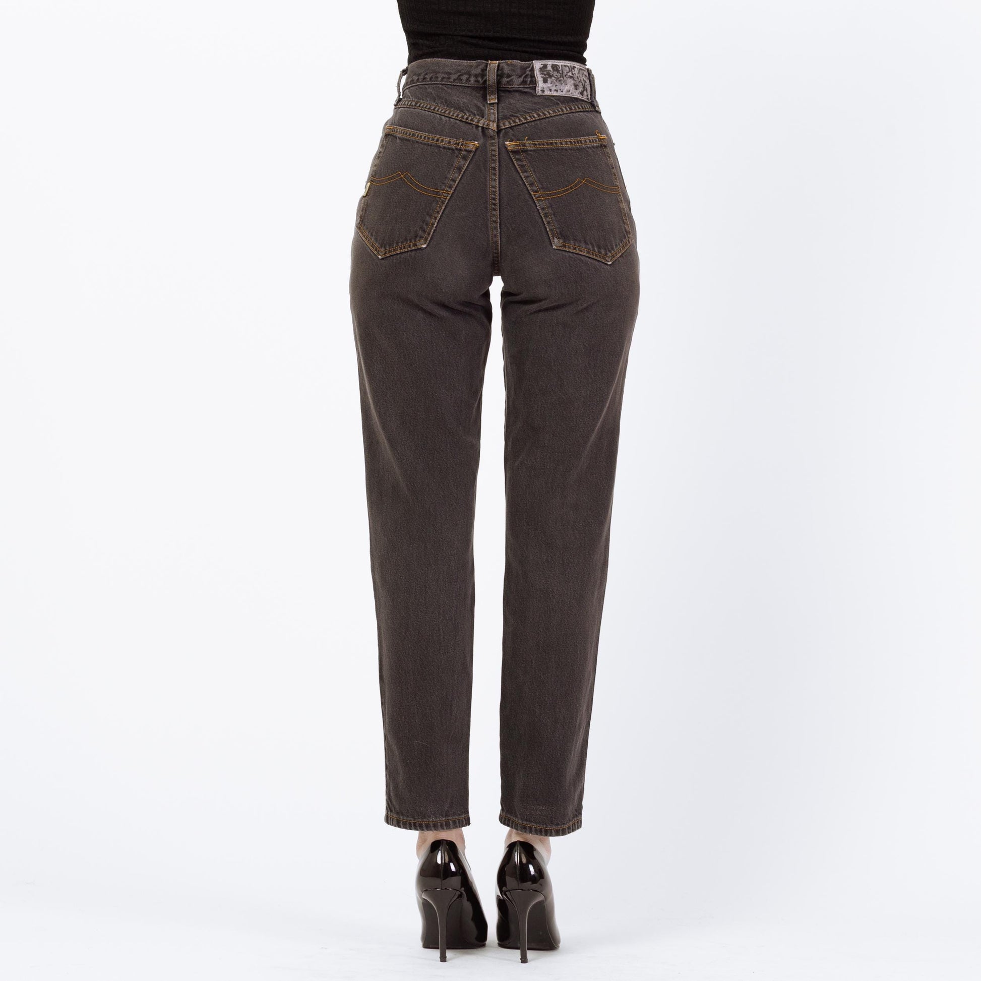 Vintage 90s Esprit Faded Black High Waisted Jeans - XS to Small, 26" | Slim Straight Leg Denim