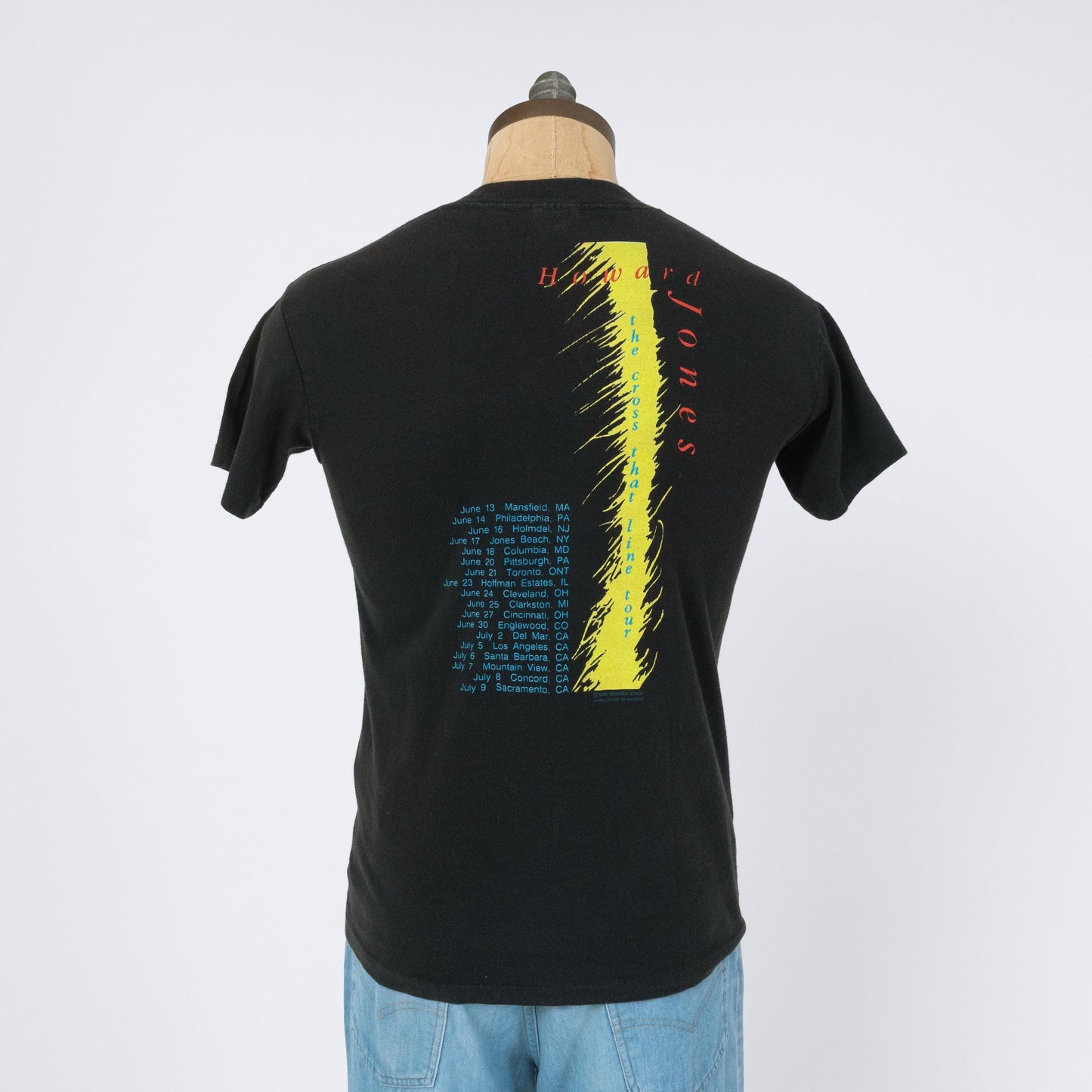 Vintage 80s Howard Jones T Shirt - Small | Cross That Line Tour Graphic Tee