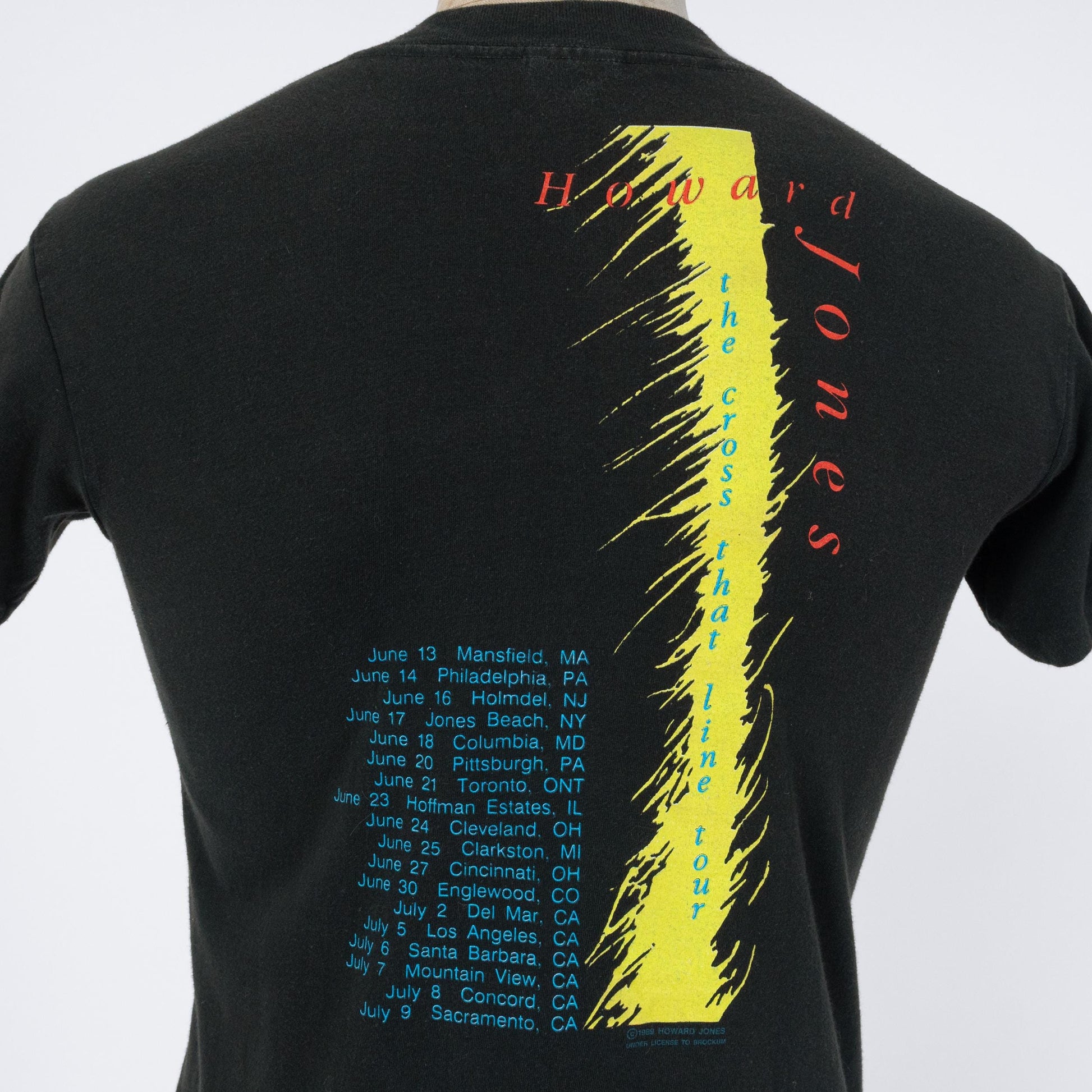 Vintage 80s Howard Jones T Shirt - Small | Cross That Line Tour Graphic Tee