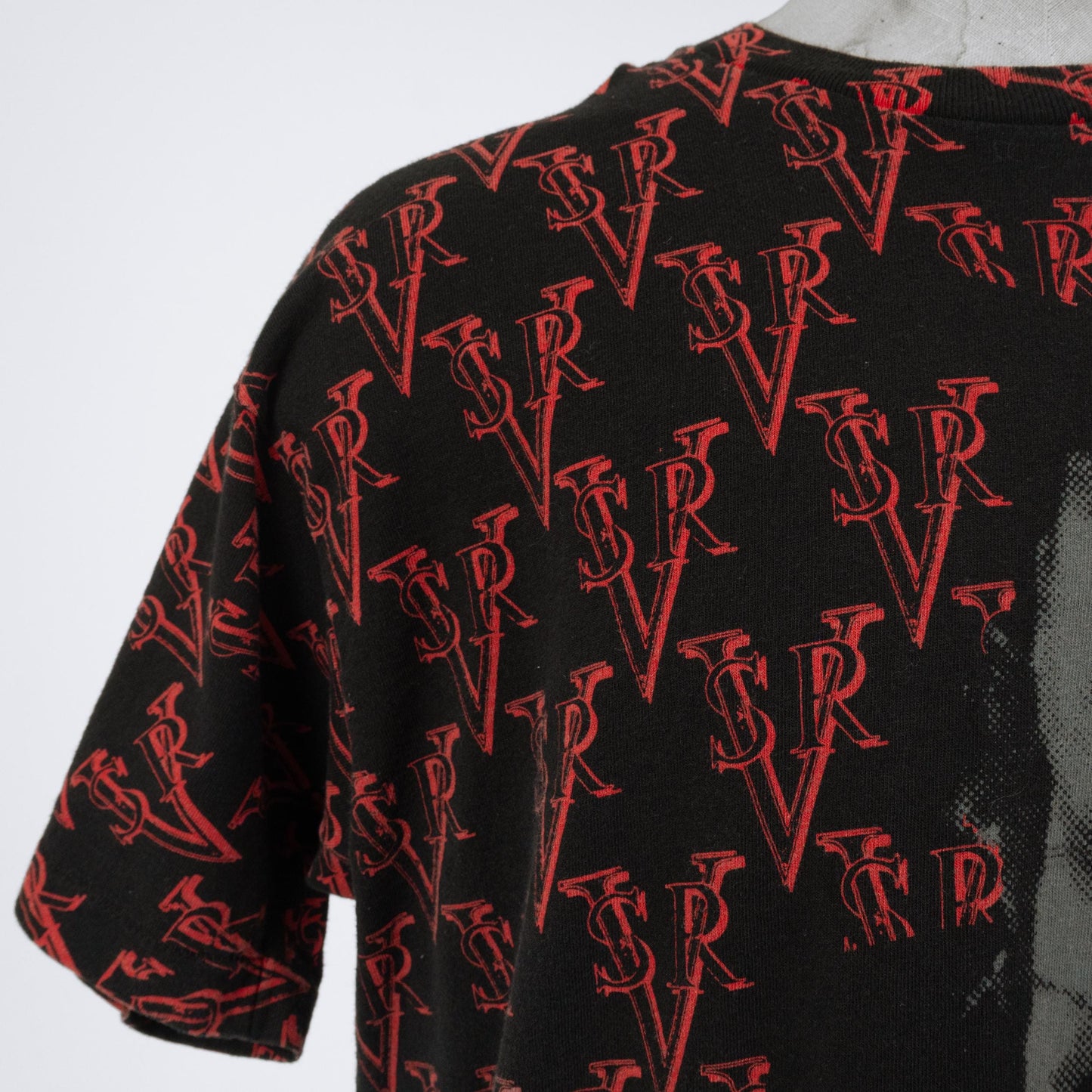 Vintage 90s Stevie Ray Vaughan T Shirt - Extra Large | All Over Print Signature Graphic Tee