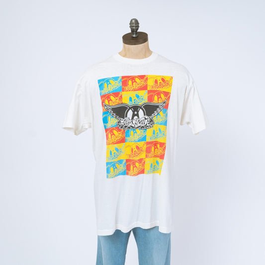 Vintage 1989 Aerosmith Pump Tour T Shirt - 3XL | 80s Graphic Band Tee