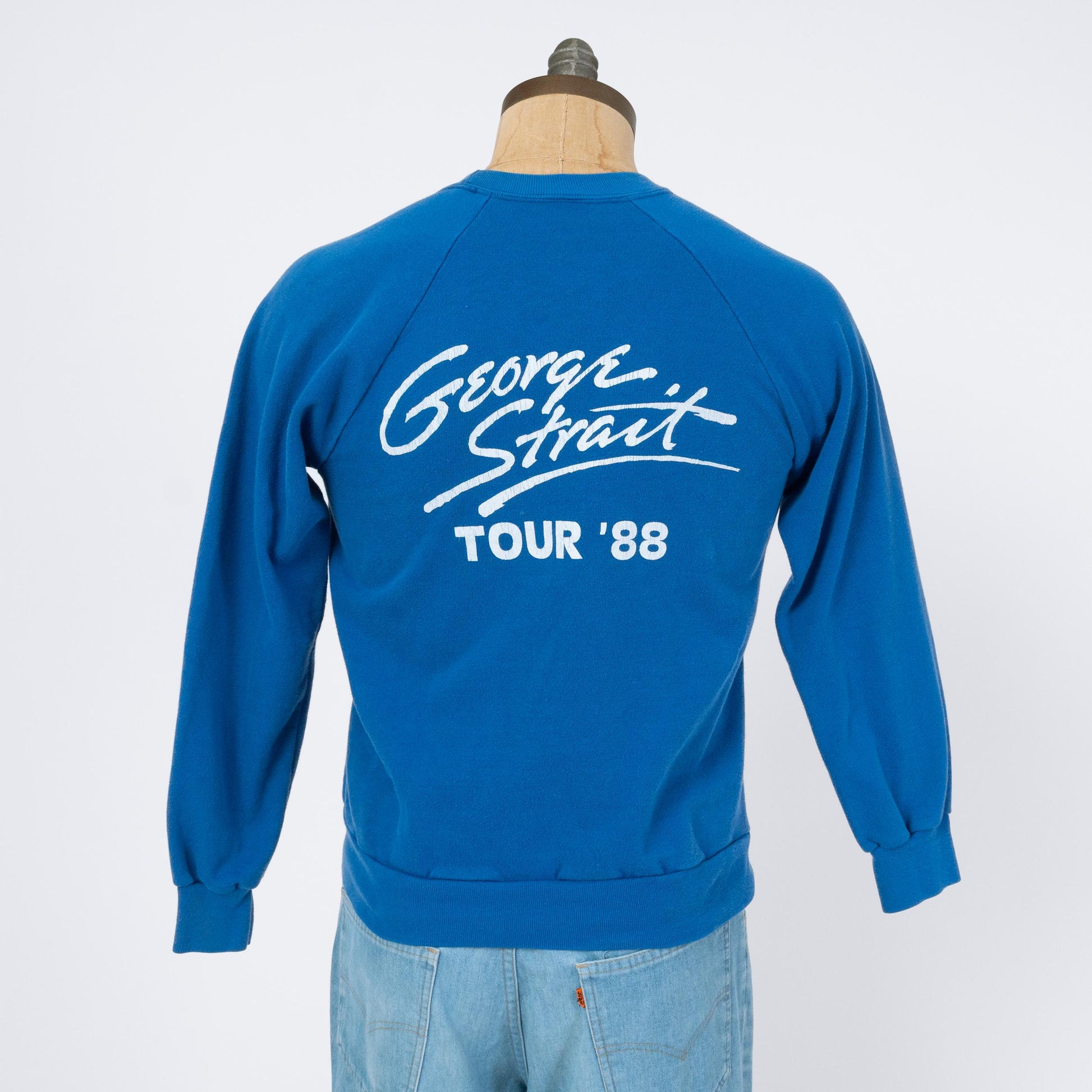 Vintage 1988 George Strait Tour Sweatshirt - Small | 80s Country Music Graphic Crewneck