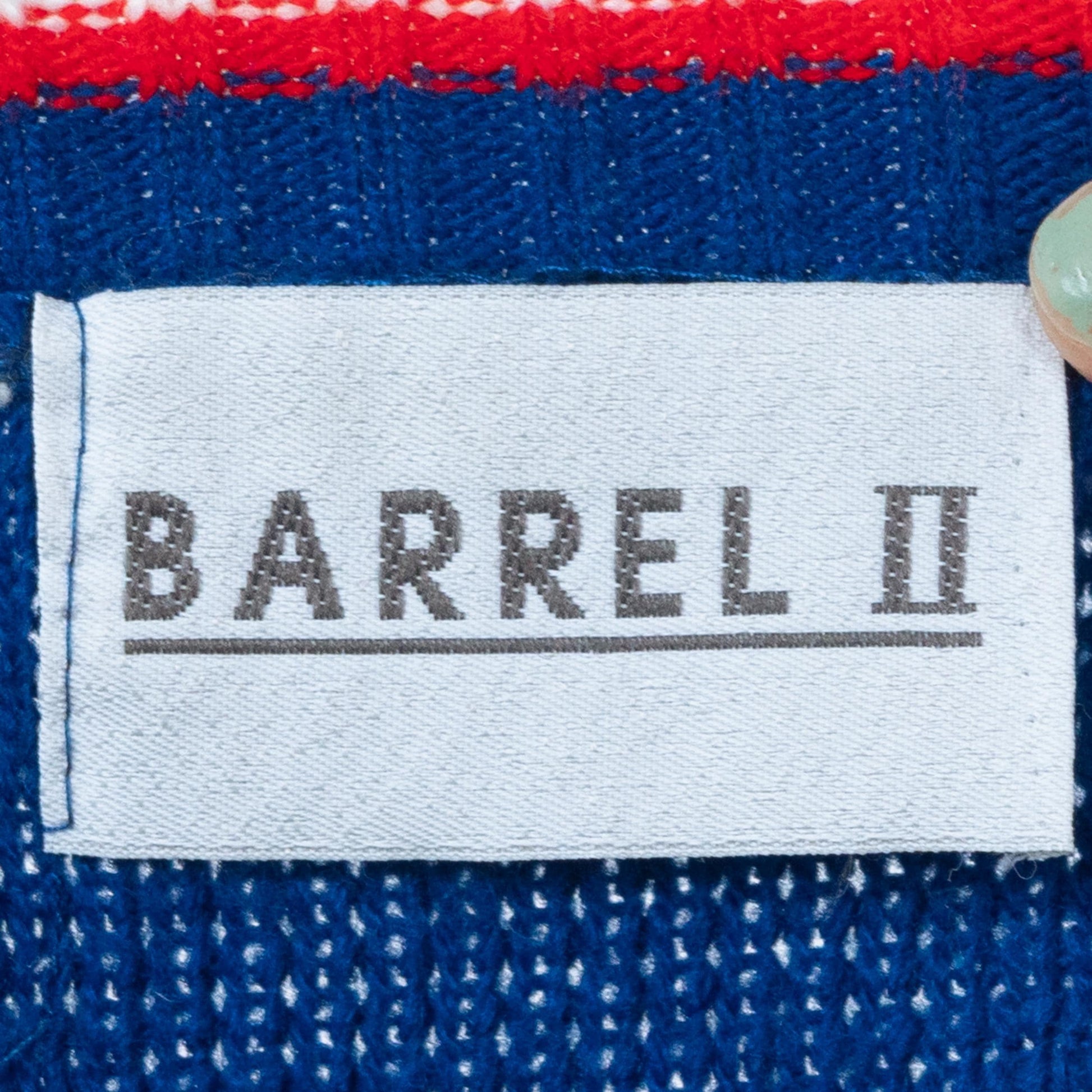 Vintage 80s New England Patriots Barrel II NFL Sweater - Medium | Blue Knit Football Pullover