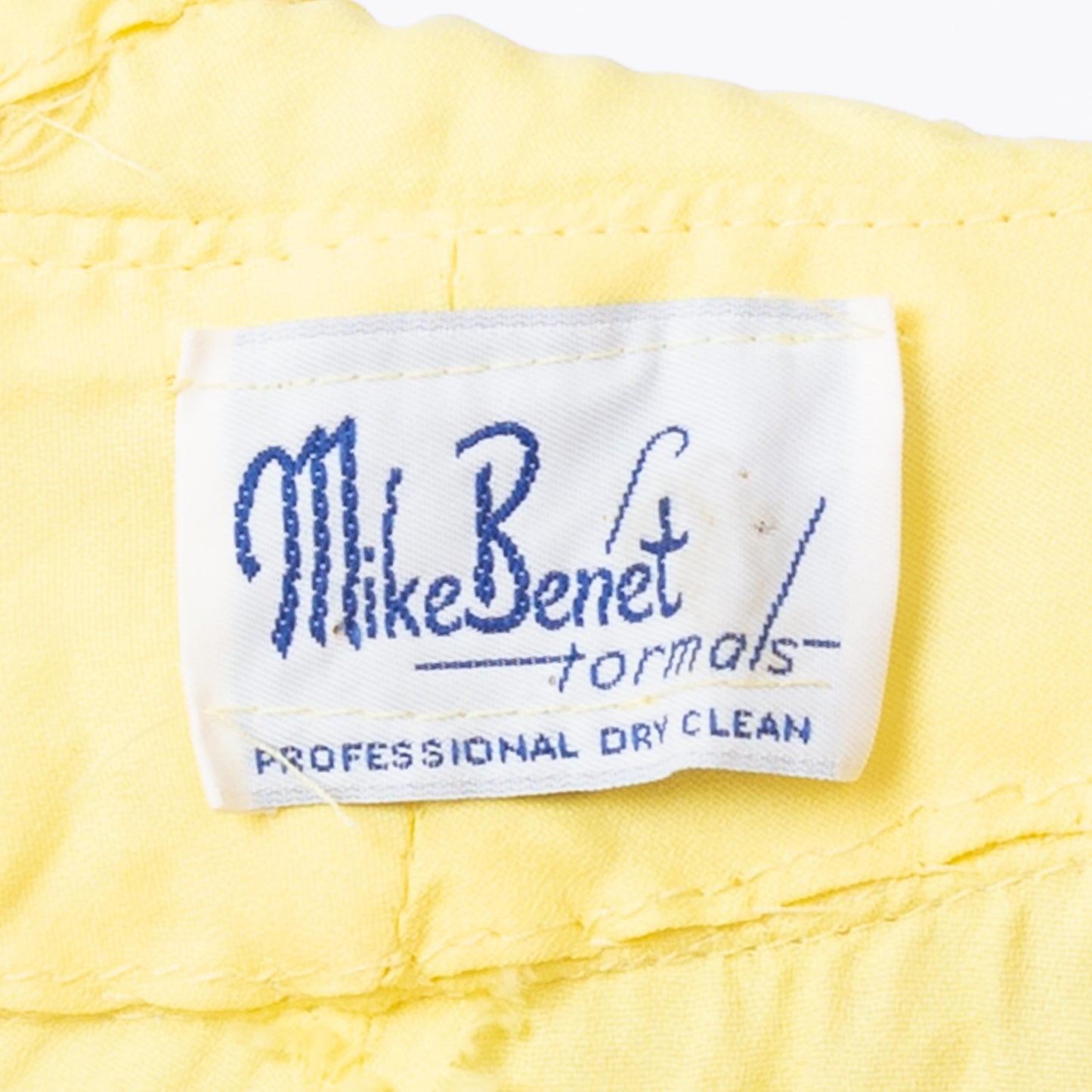 Vintage 70s Mike Benet Yellow Chiffon Halter Gown - Extra Small | Sequin Trim Formal Disco Prom Dress