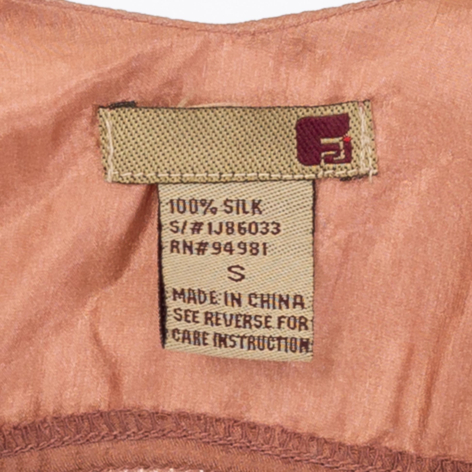 Vintage Y2K Dusty Rose Silk Mini Cupcake Dress - Extra Small | Sleeveless Tiered Party Dress