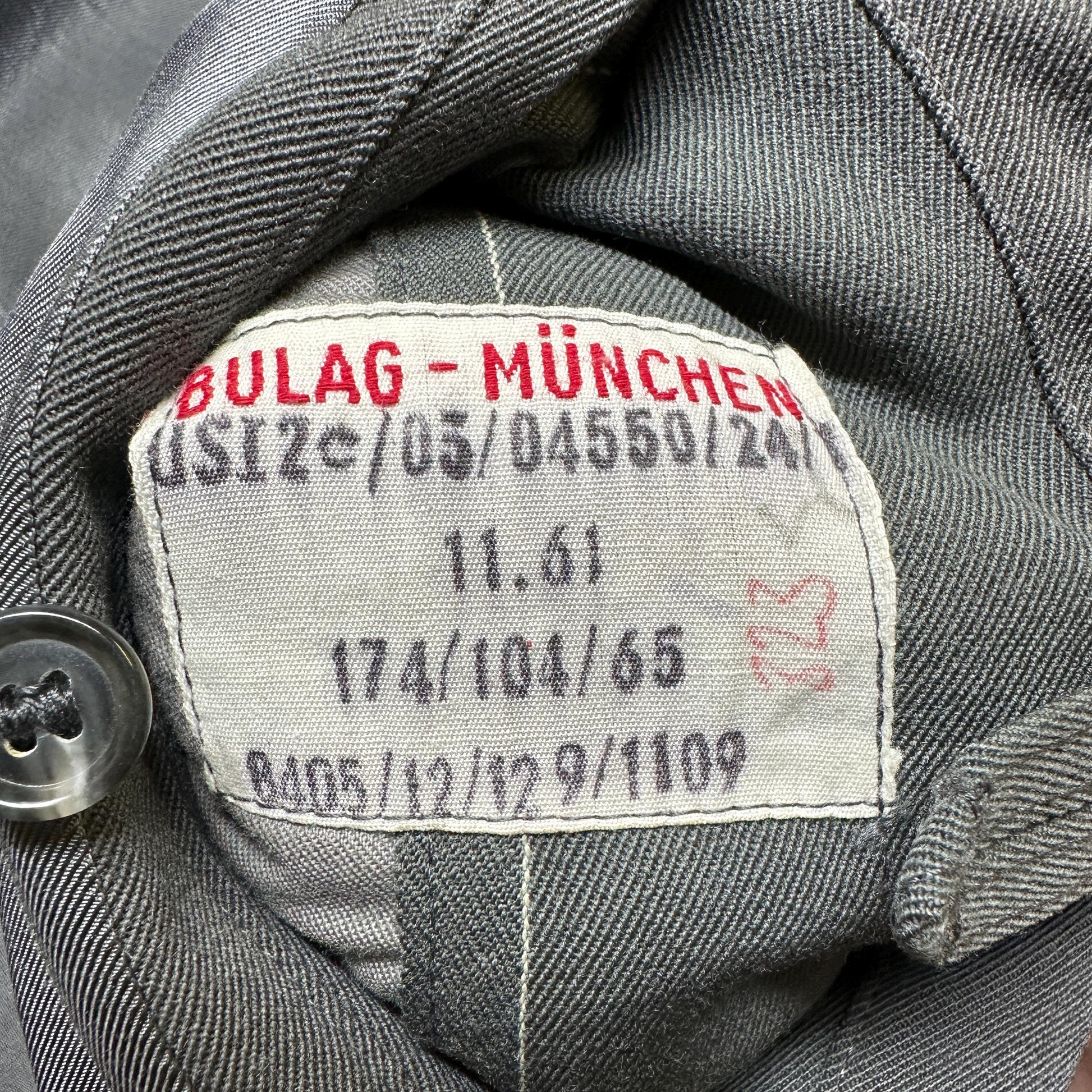 Vintage 60s Dove Grey Wool Belted Military Trench Coat - Extra Large | Bulag Munchen German Army Lined Overcoat Long Jacket