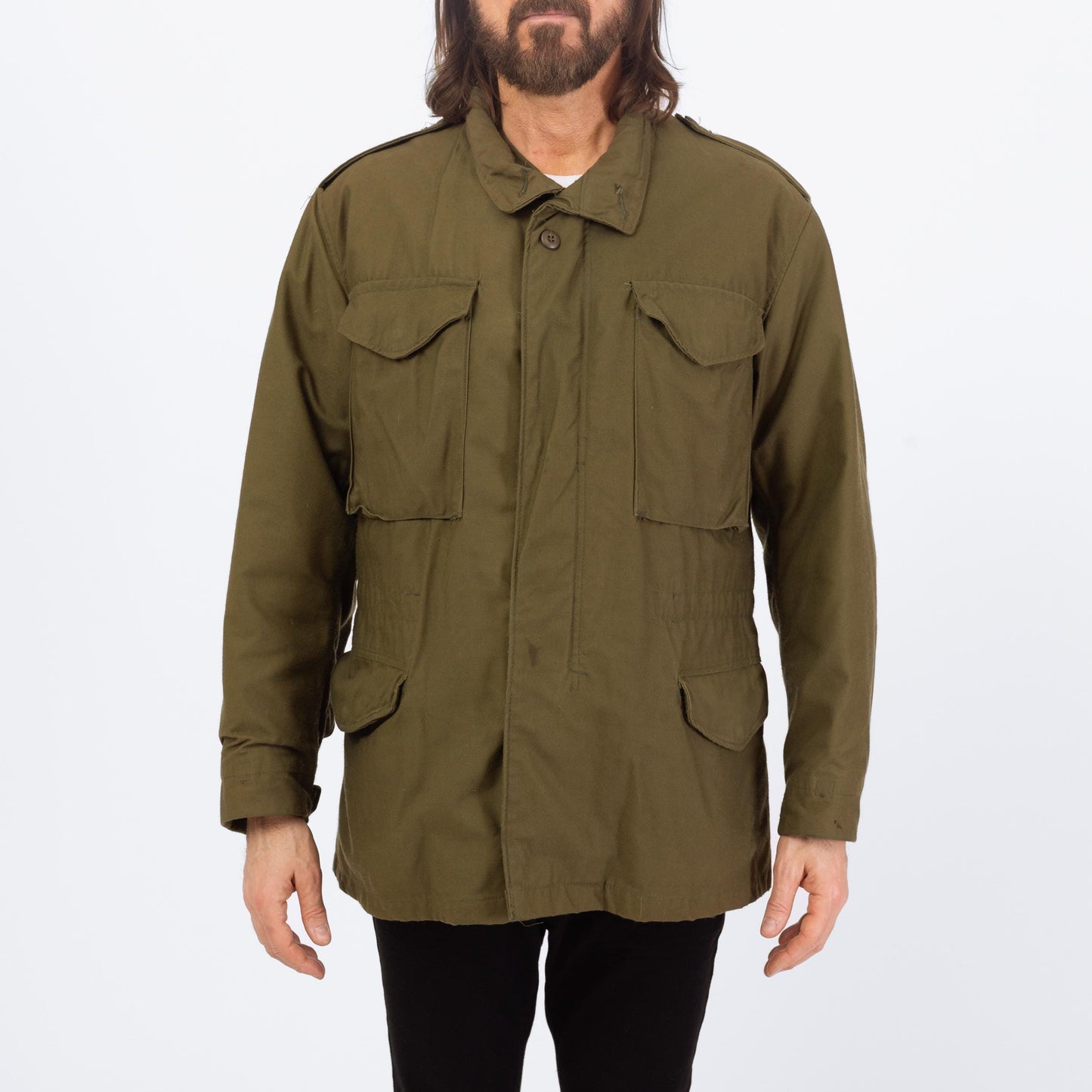 Vintage 70s M-65 US Army Cold Weather Field Jacket - Medium | Vietnam Era Military Commando Coat