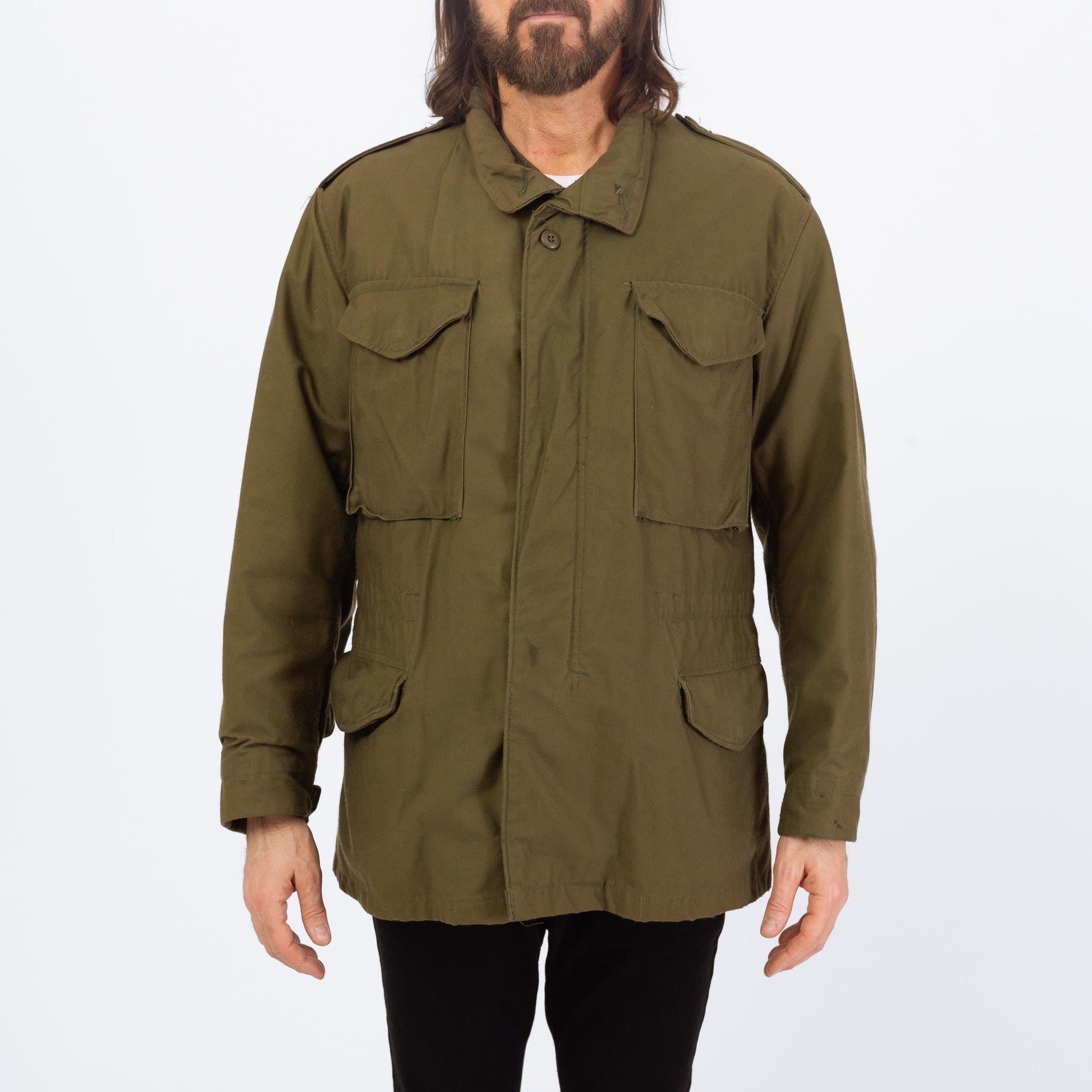 Vintage 70s M-65 US Army Cold Weather Field Jacket - Medium | Vietnam Era Military Commando Coat