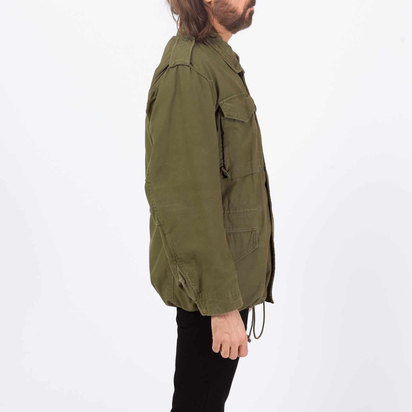 Vintage 60s M-65 US Army Field Jacket - Small | OG 107 Olive Drab Vietnam Era Military M65 Coat