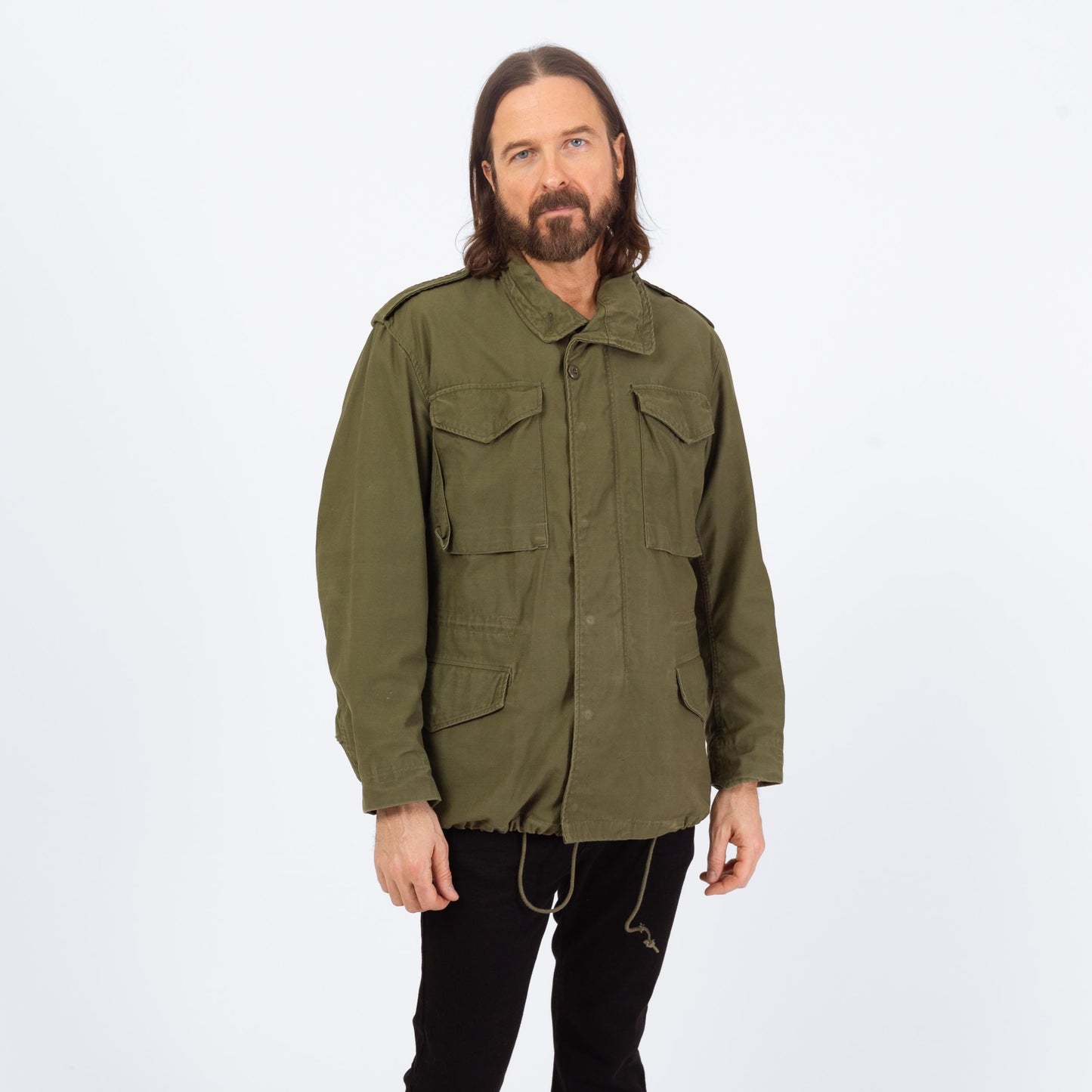 Vintage 60s M-65 US Army Field Jacket - Small | OG 107 Olive Drab Vietnam Era Military M65 Coat