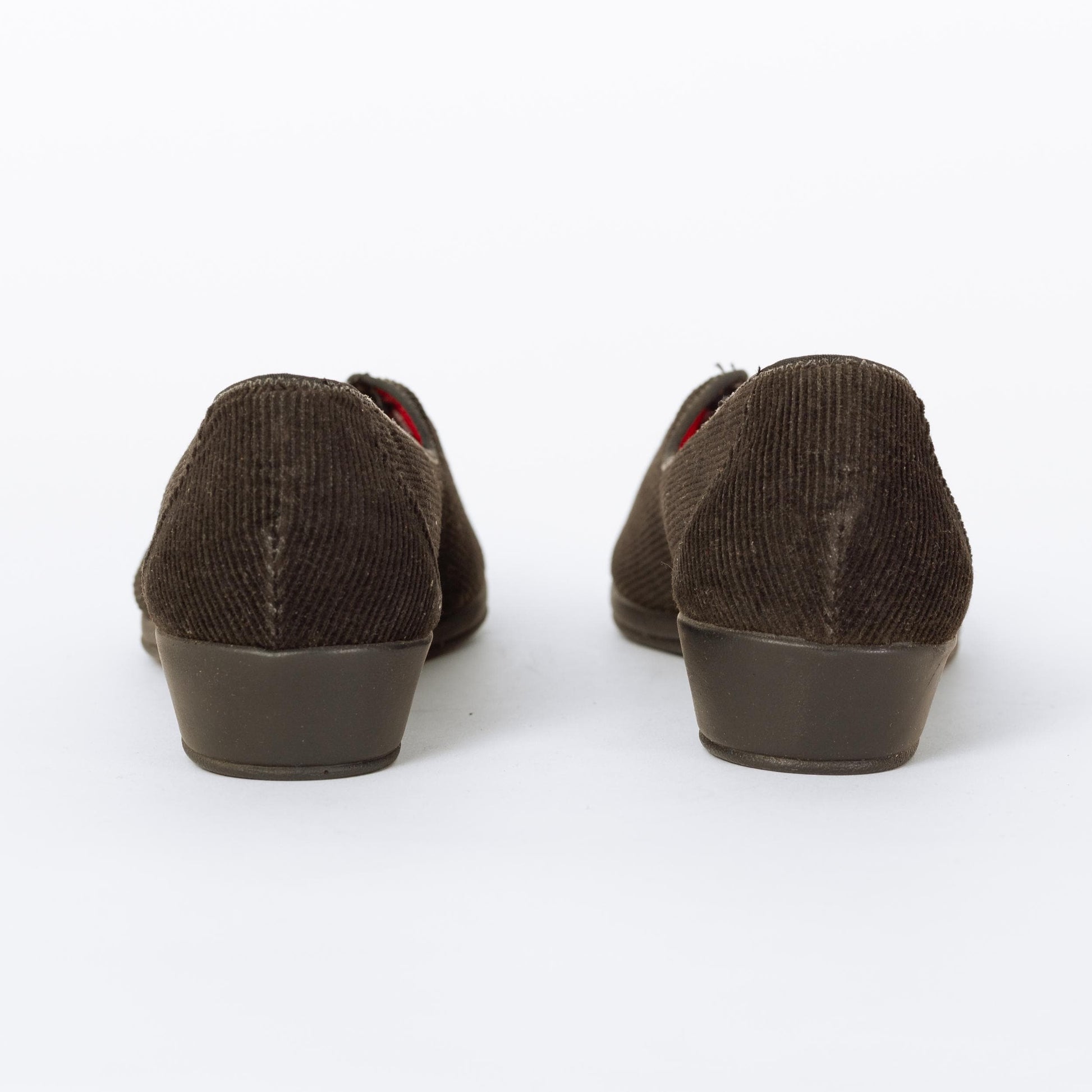 Vintage 50s 60s Daniel Green Black Corduroy Slippers - Size 5.5 | NOS Boudoir House Shoes Slip On Flats
